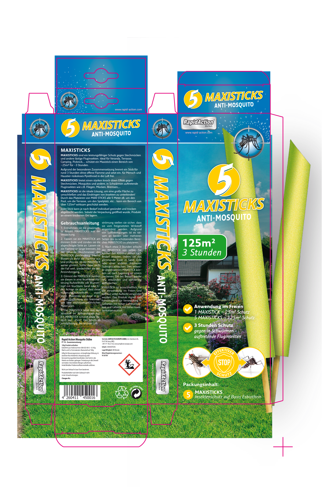 RapidAction AntiMosquito Maxisticks Instructions