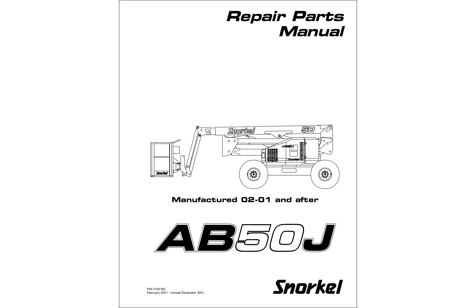 SNORKEL AB50J Service Manual