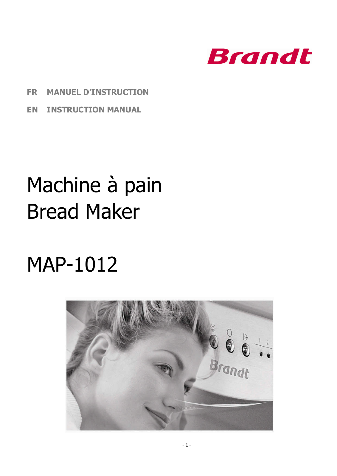 Brandt MAP-1012 User Manual