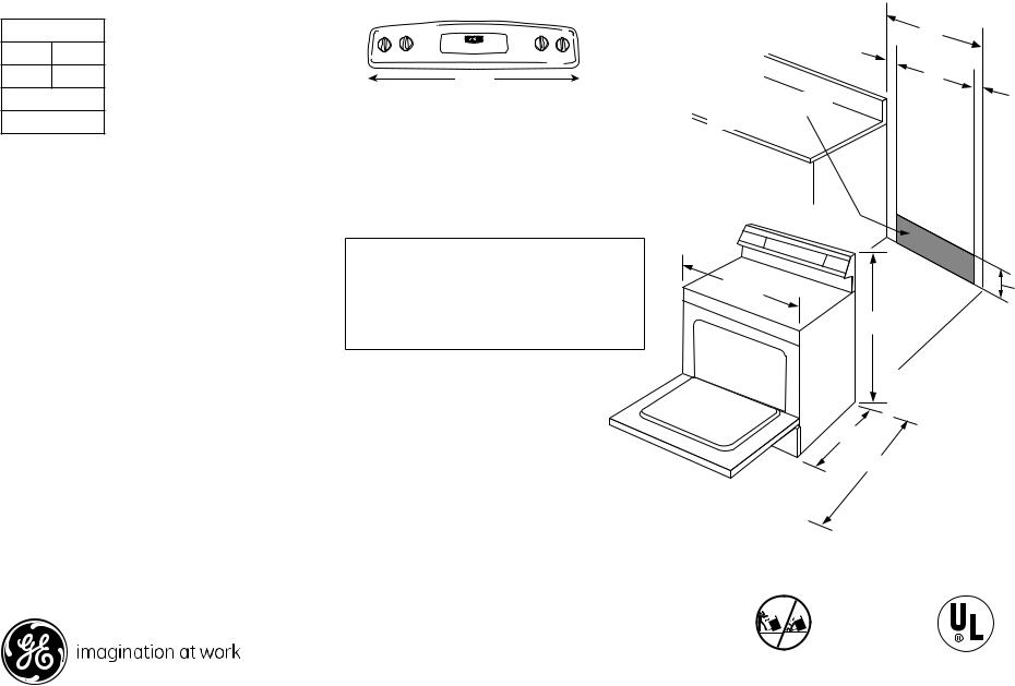 GE JB640MP Specification