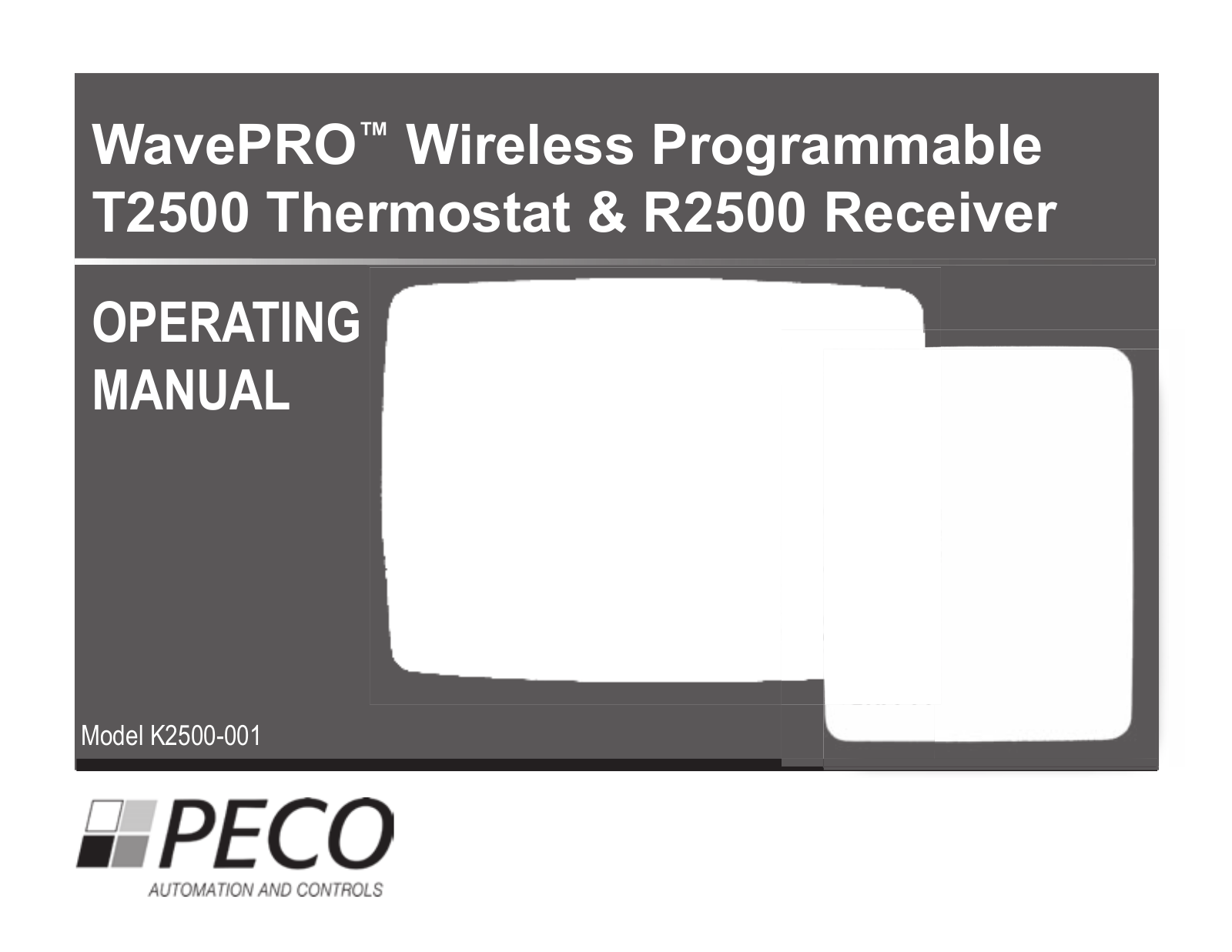 Peco WavePRO T2500, WavePRO R2500 Operating Manual