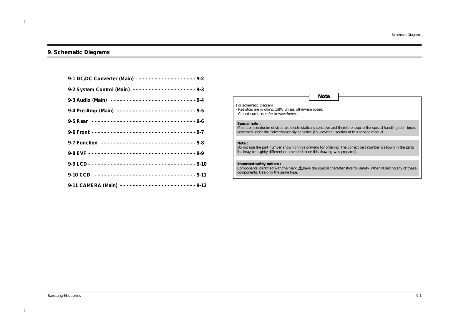 SAMSUNG VP-L700 Schematic Diagram