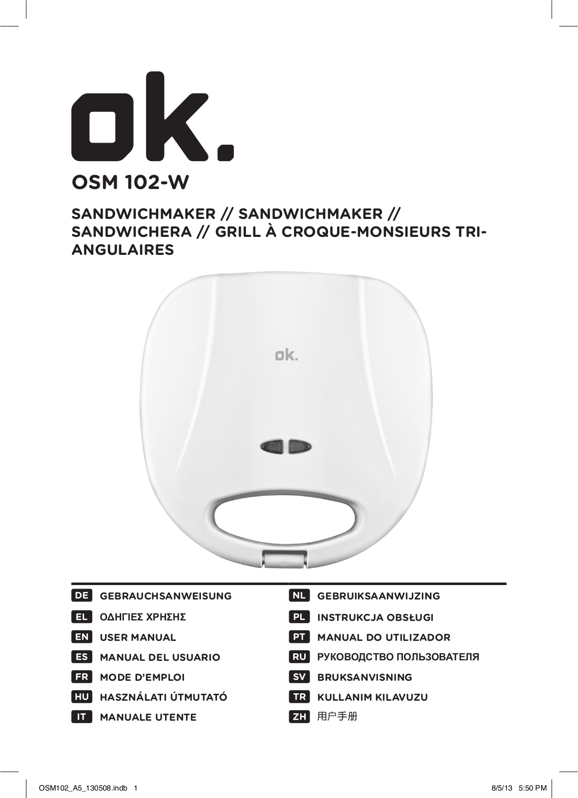 OK. OSM 102-W User guide - ManualMachine.com