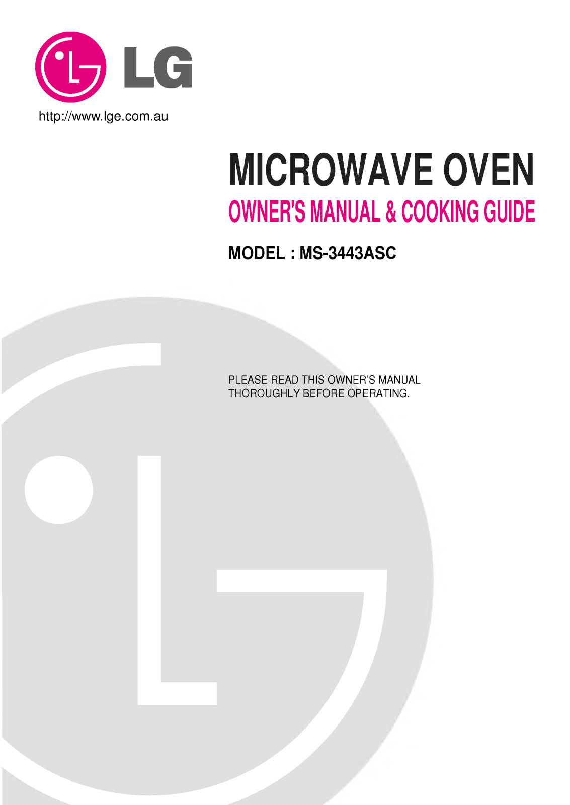 LG MS-3443ASC User Manual