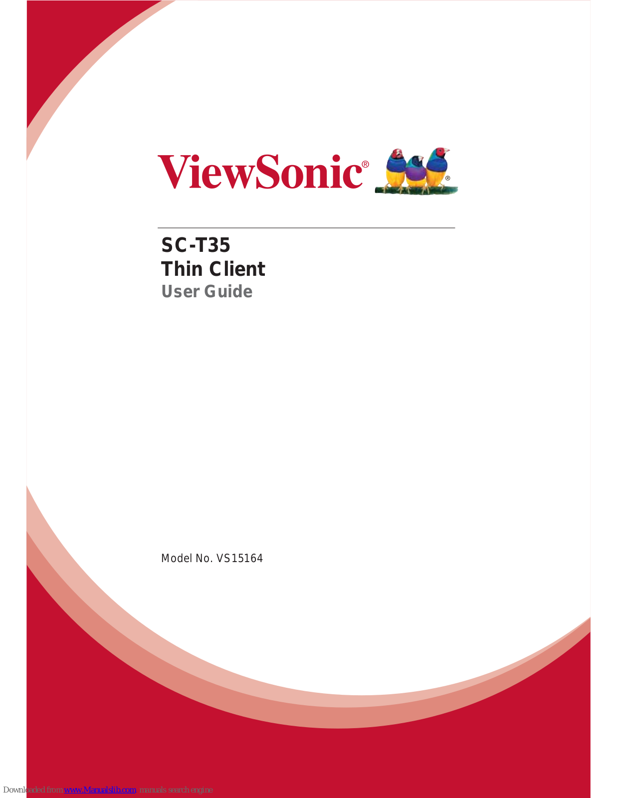 ViewSonic SC-T35, SC-T35 VS15164 User Manual