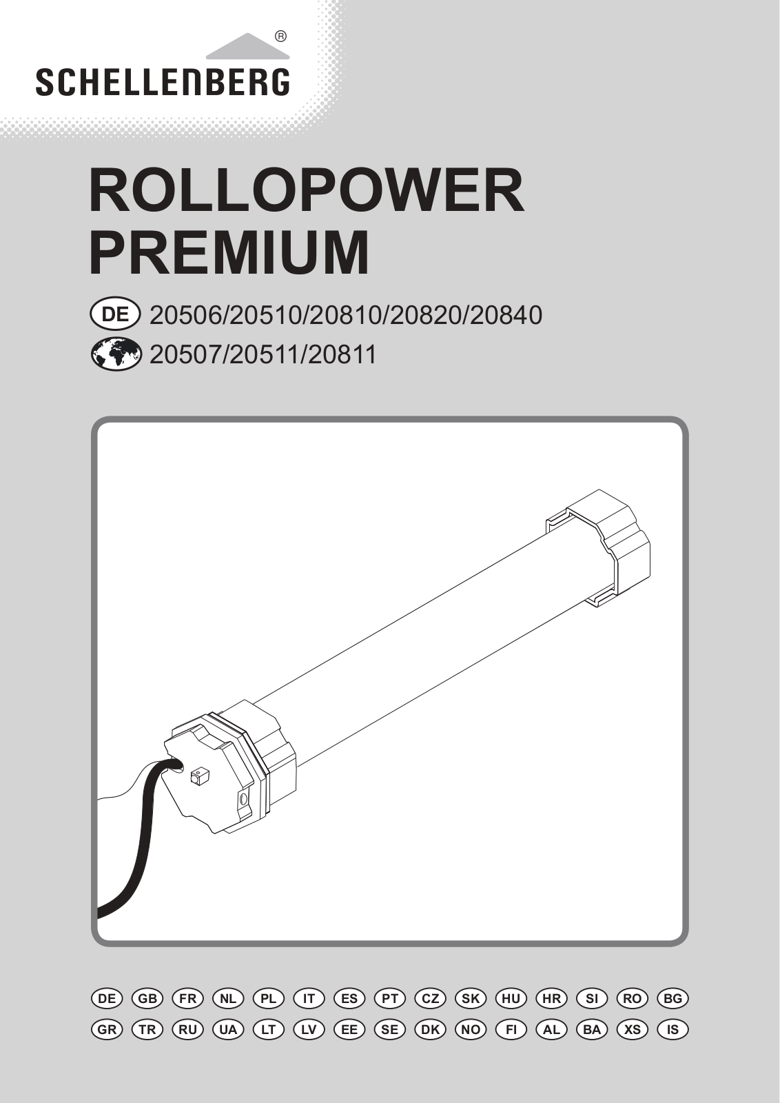 Schellenberg 20510,20506,20810,20507,20511,20811,20840,20820 User Manual