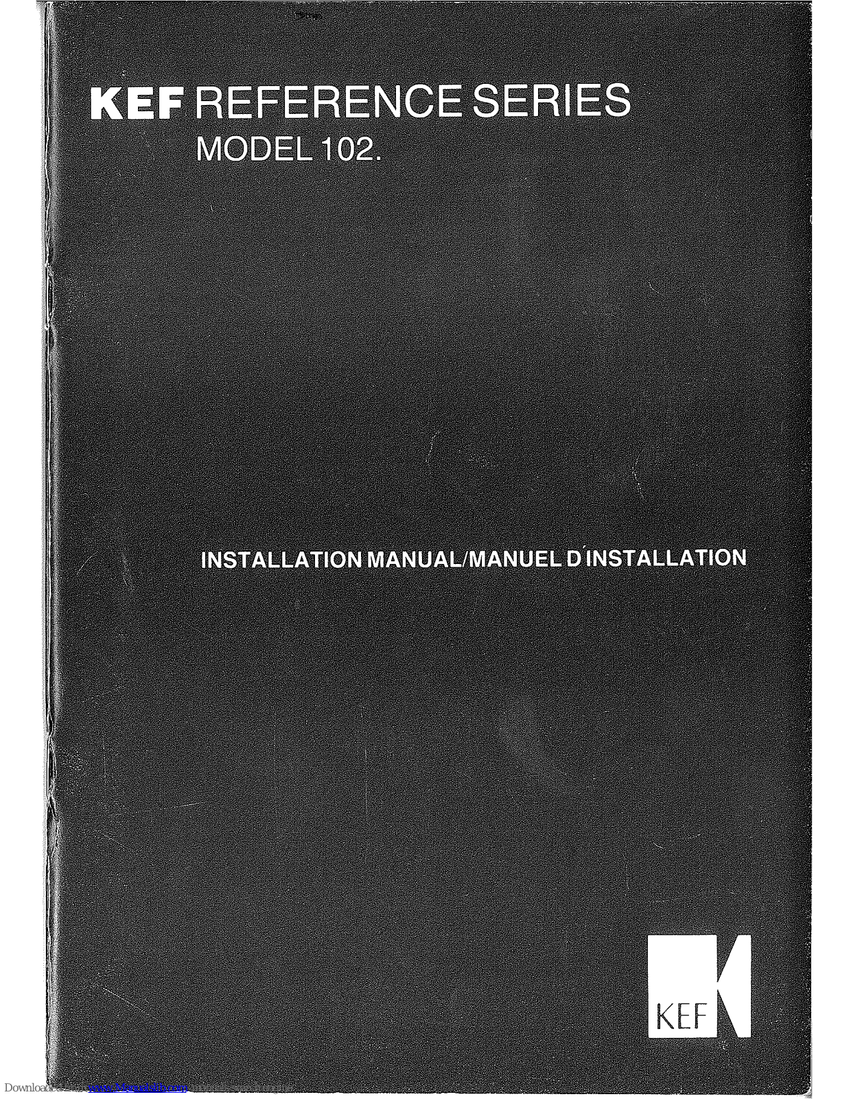 KEF 102 Installation Manual - ManualMachine.com