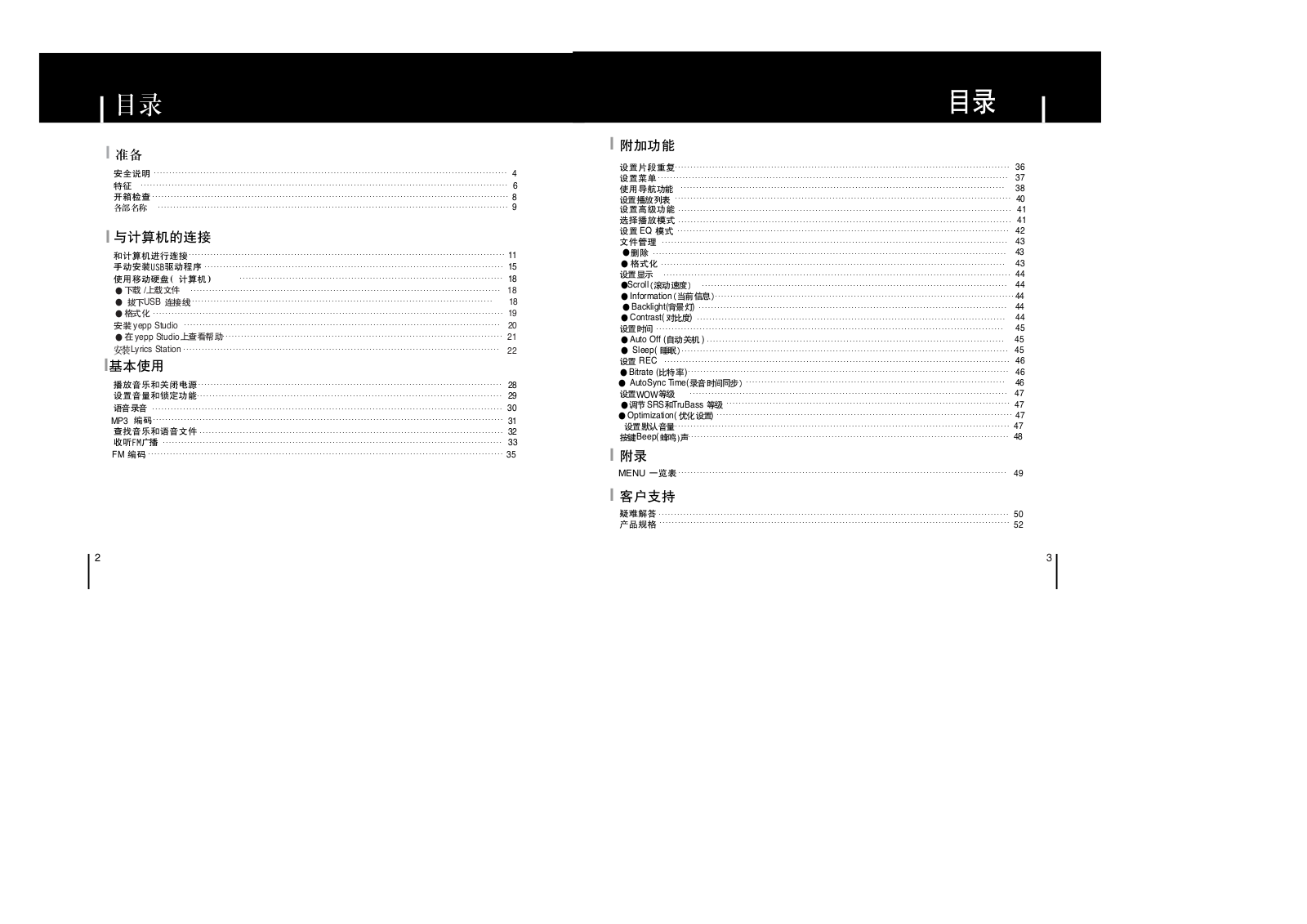 Samsung YP-53V, YP-53H User Manual