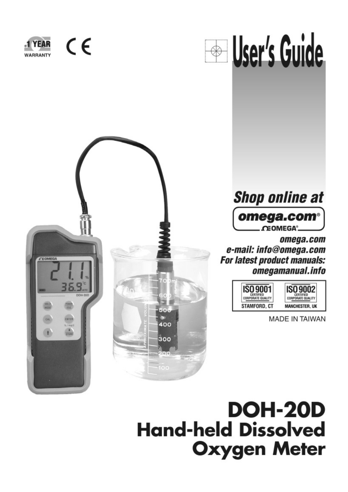 Omega DOH-20D User guide - ManualMachine.com