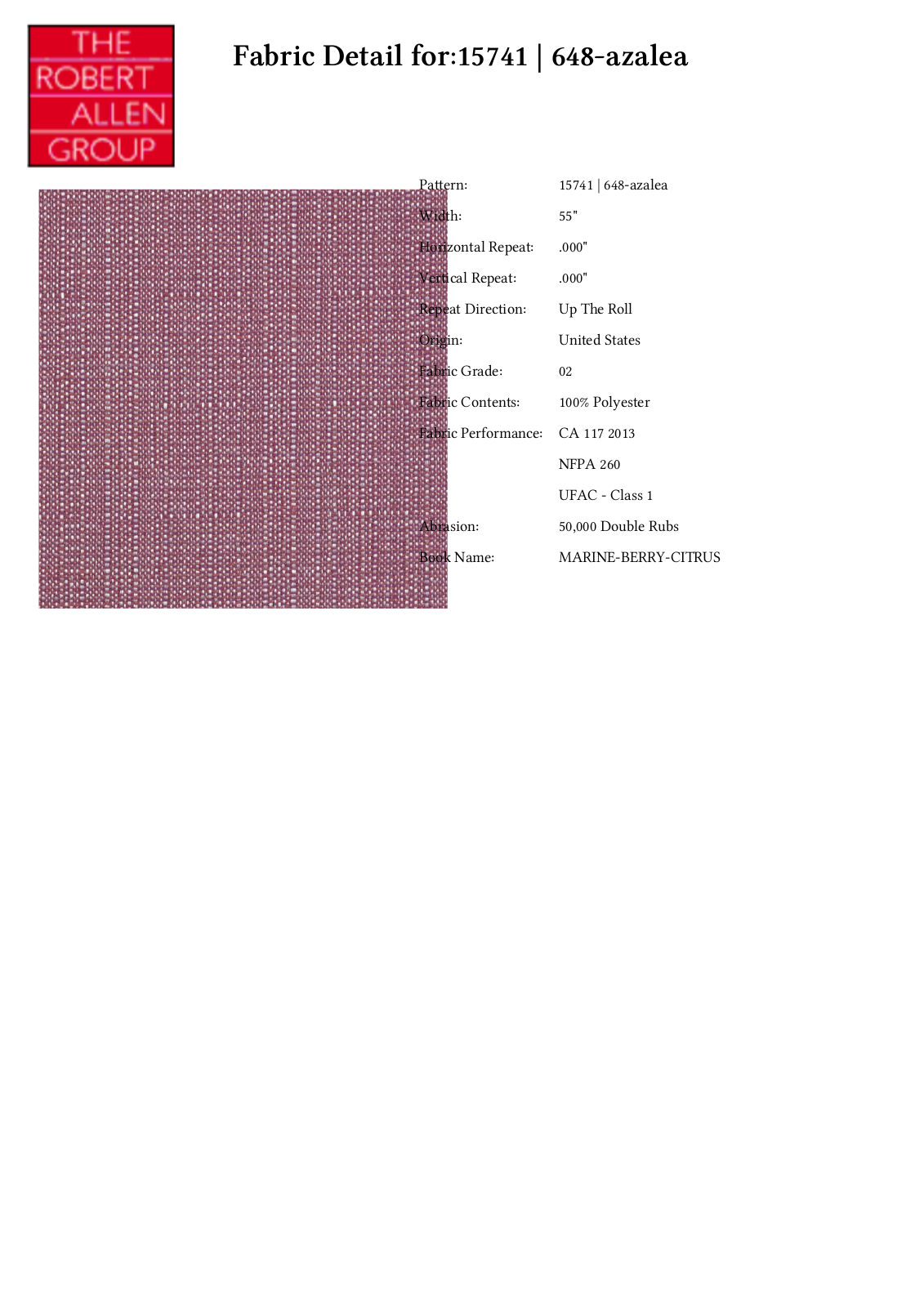 Duralee CRAL5094 Specifications - ManualMachine.com