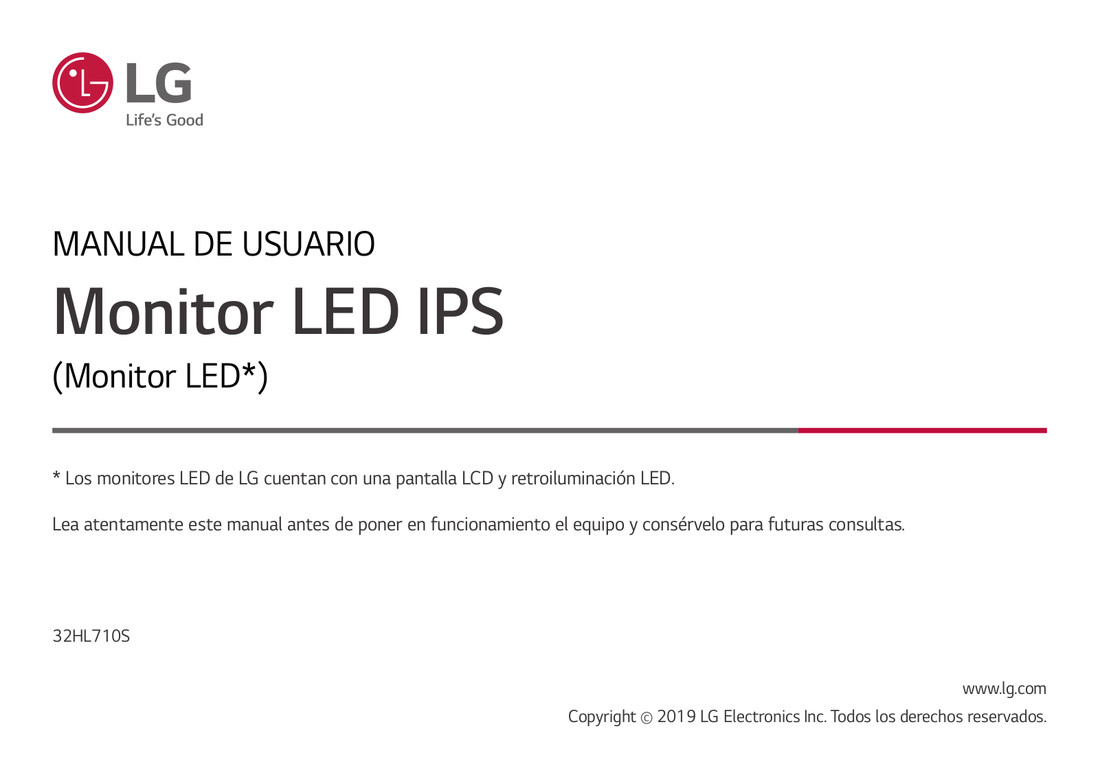 LG 32HL710S-W Owner's Manual