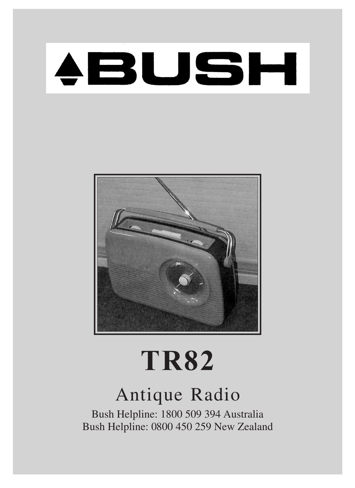 Bush TR82 Instruction Manual