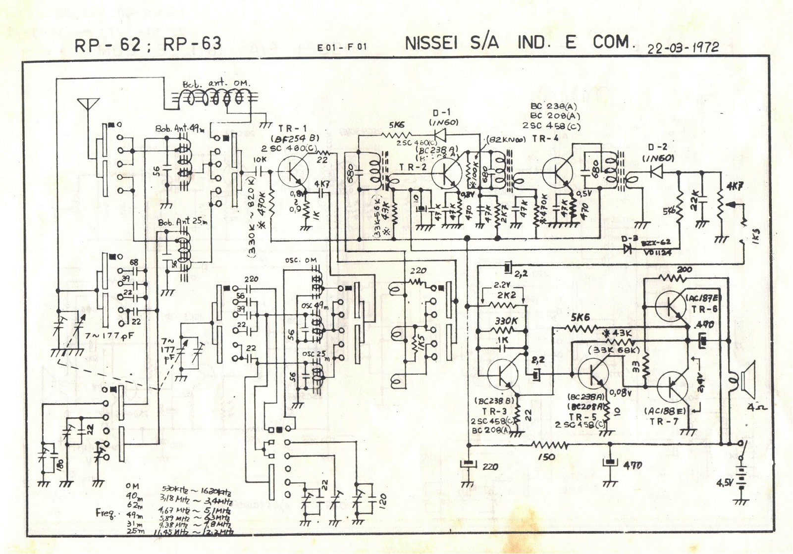 NISSEI RP62/63 Schematic