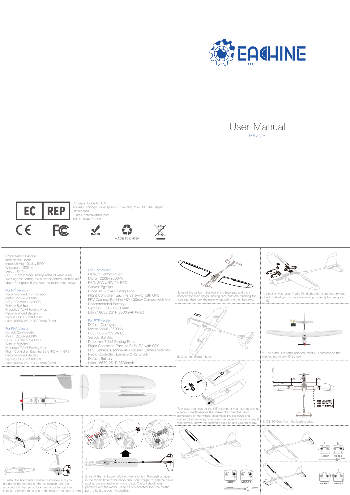 Eachine Razor User Manual