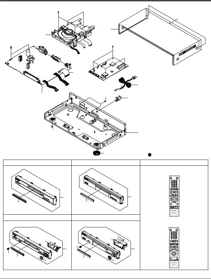 SAMSUNG DVD-S324 Service Manual Exploded View & Part List