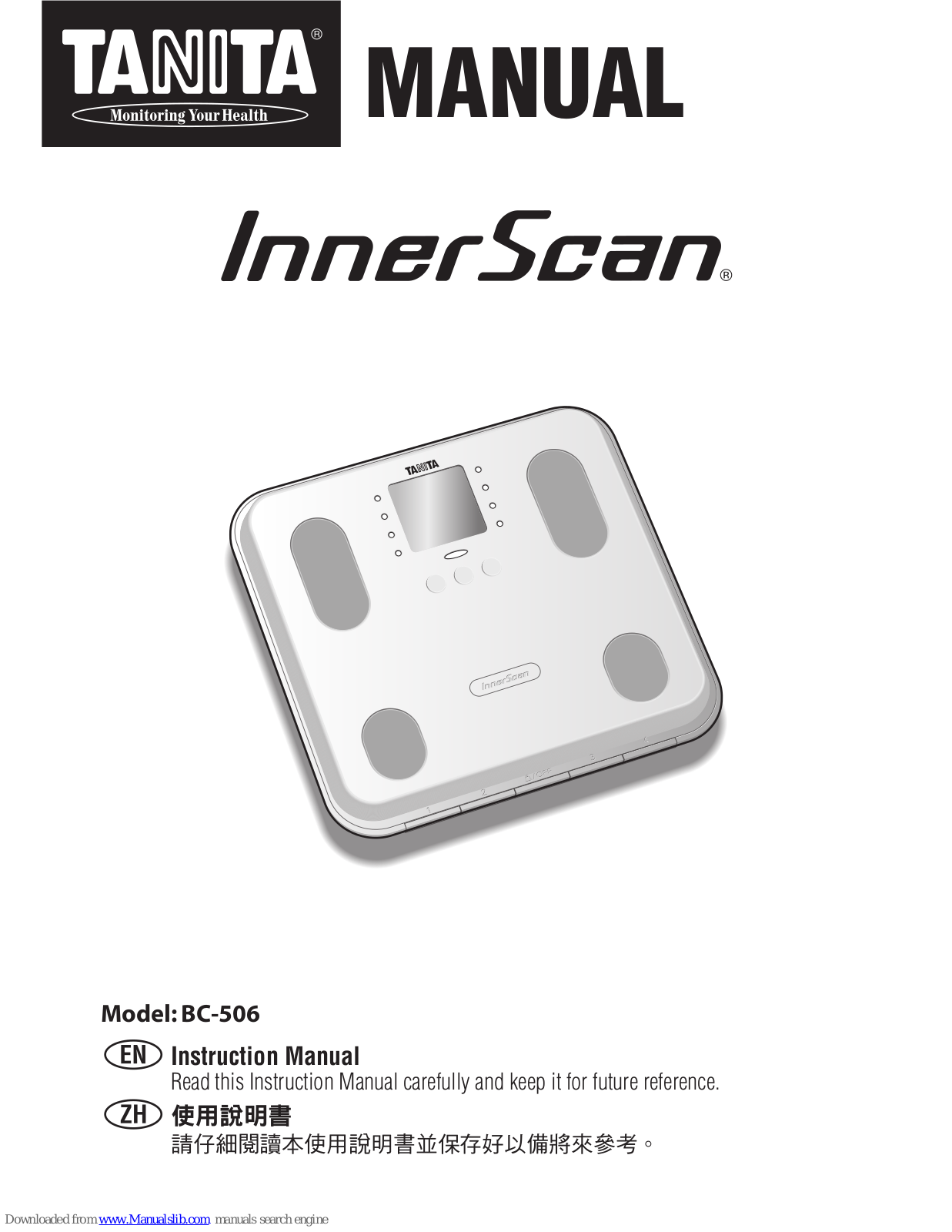 Tanita InnerScan BC-506 Instruction Manual