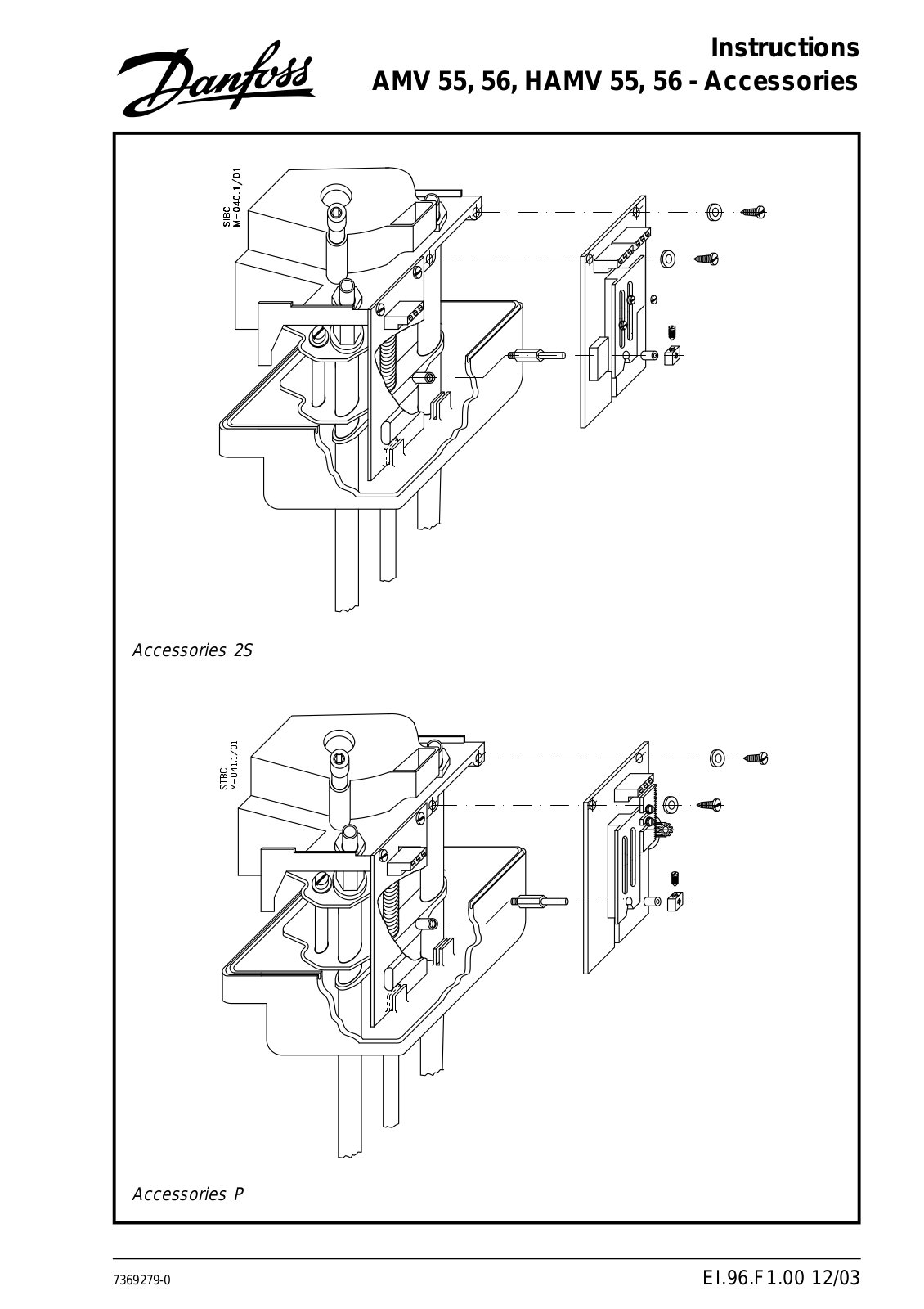 Danfoss AMV 55, AMV 56, HAMV 55, HAMV 56 Installation guide