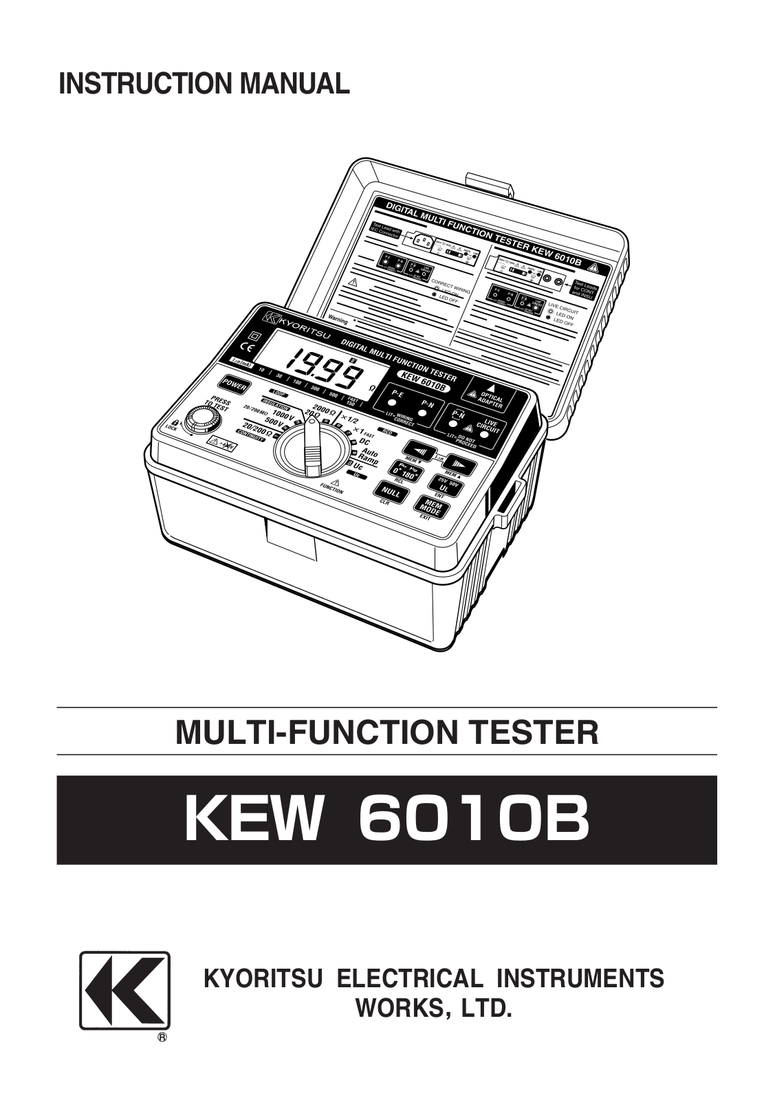 KYORITSU 6010B User Manual