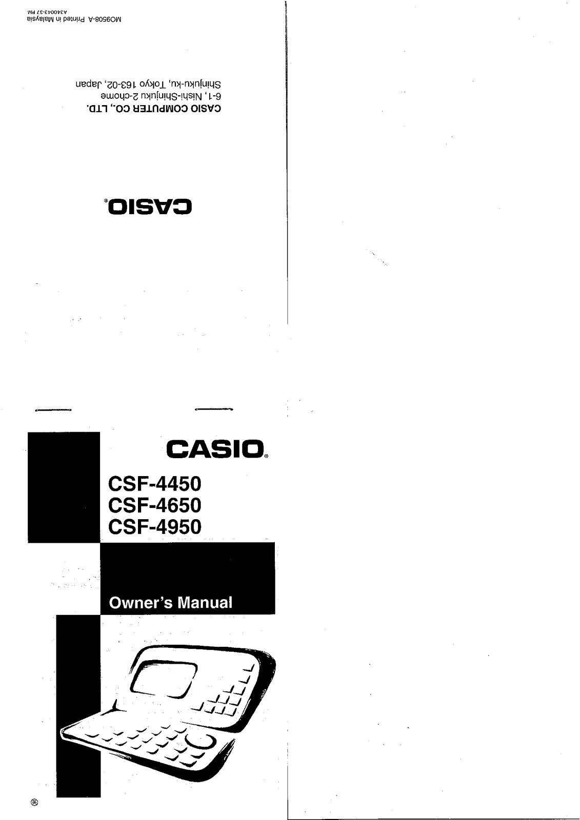 CASIO CSF-4950, CSF-4650, CSF-4450 User Manual