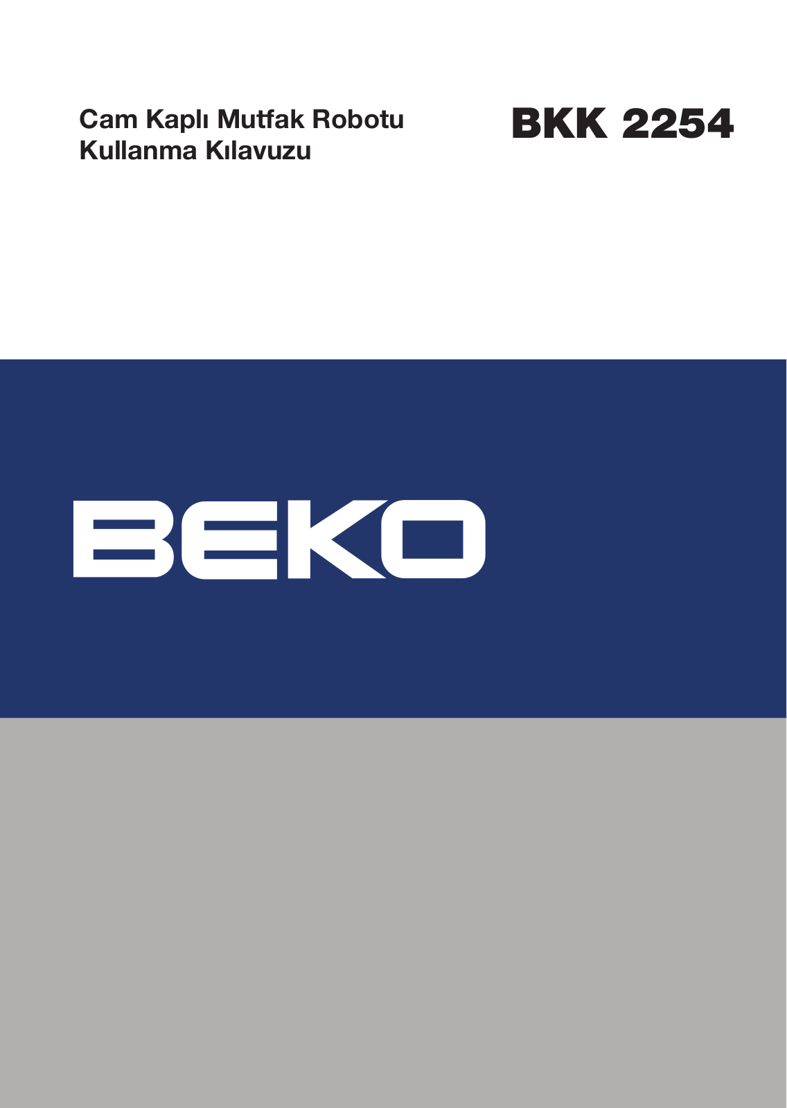 Beko BKK 2254 Manual