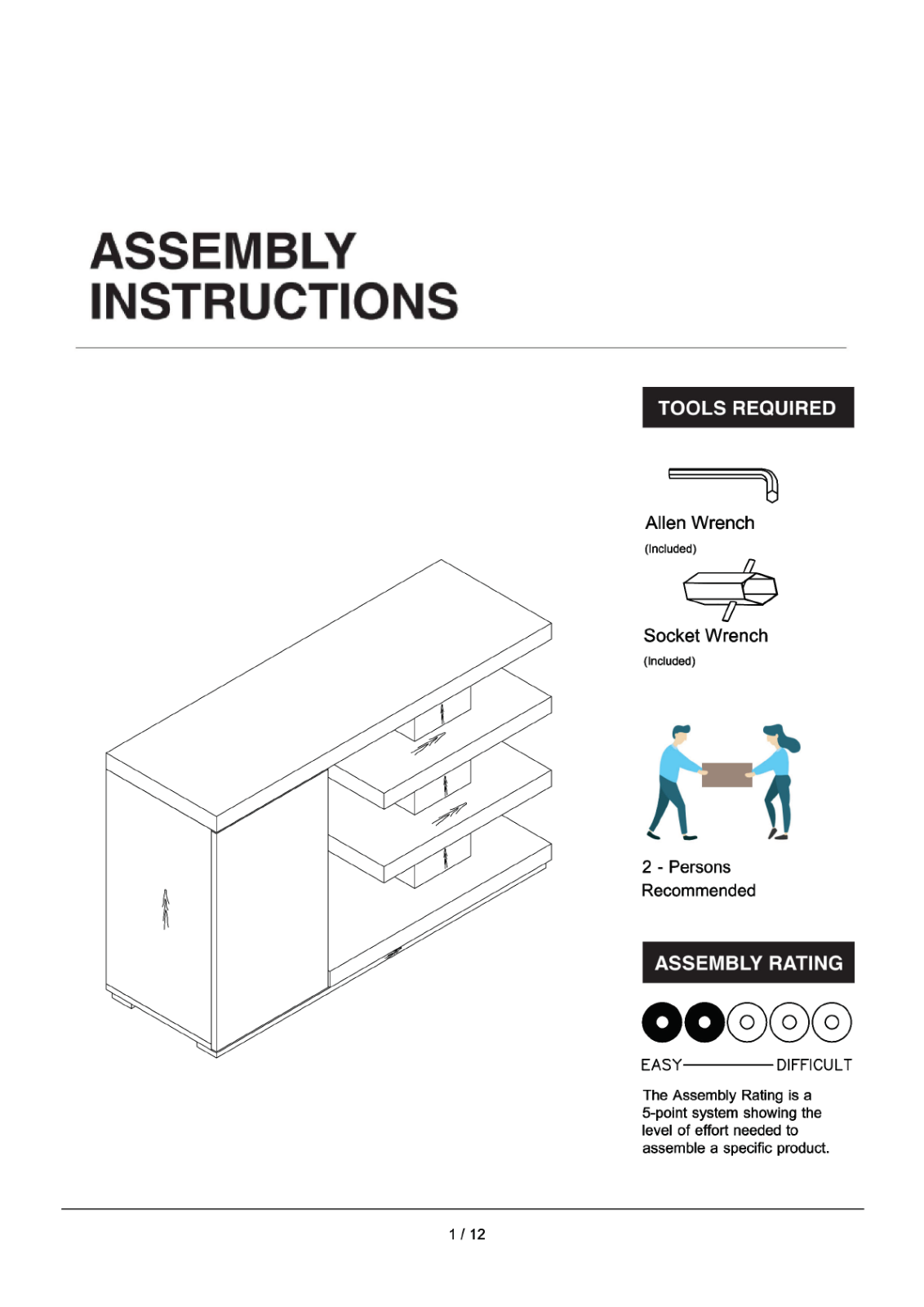 Brayden Studio W001342871 Installation & Assembly - ManualMachine.com