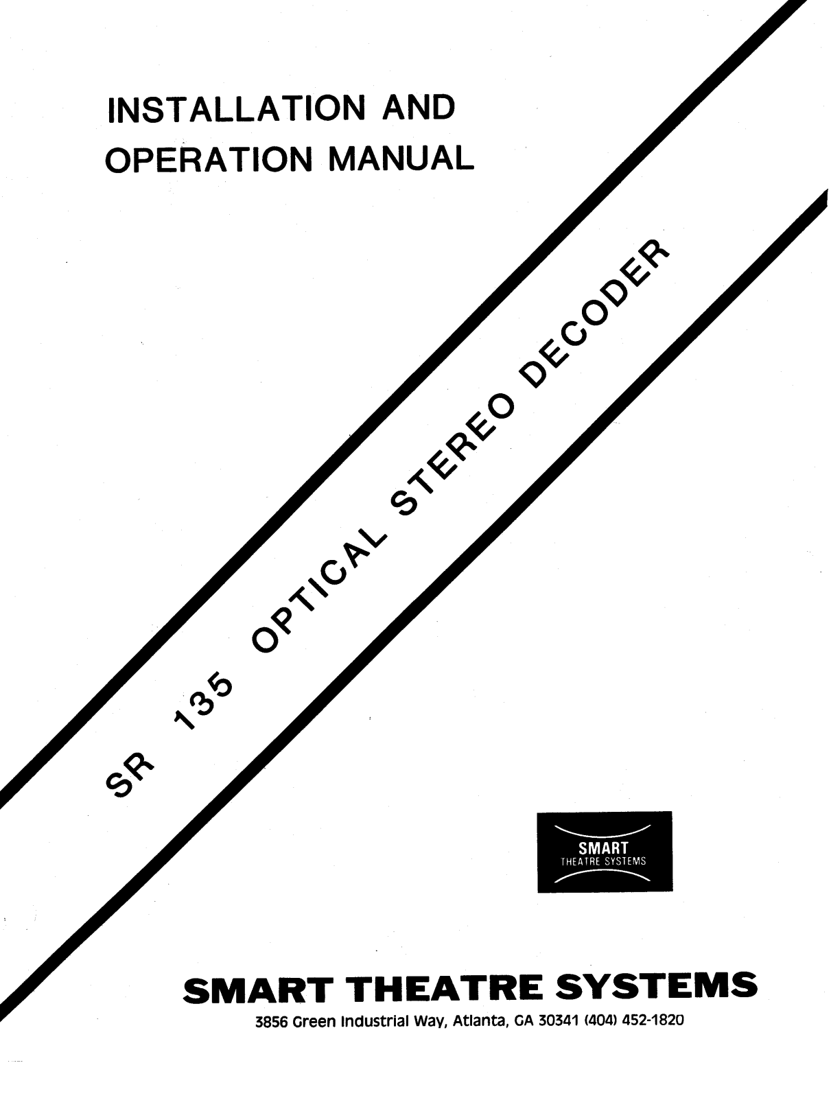 SMART SR135 User Manual