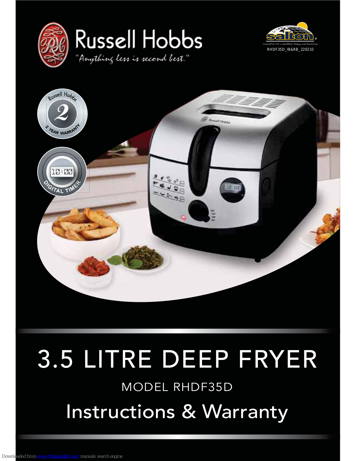 Russell Hobbs RHDF35D Instructions & Warranty