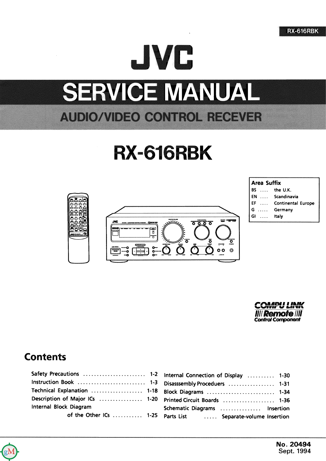 JVC RX-616-RBK Service manual
