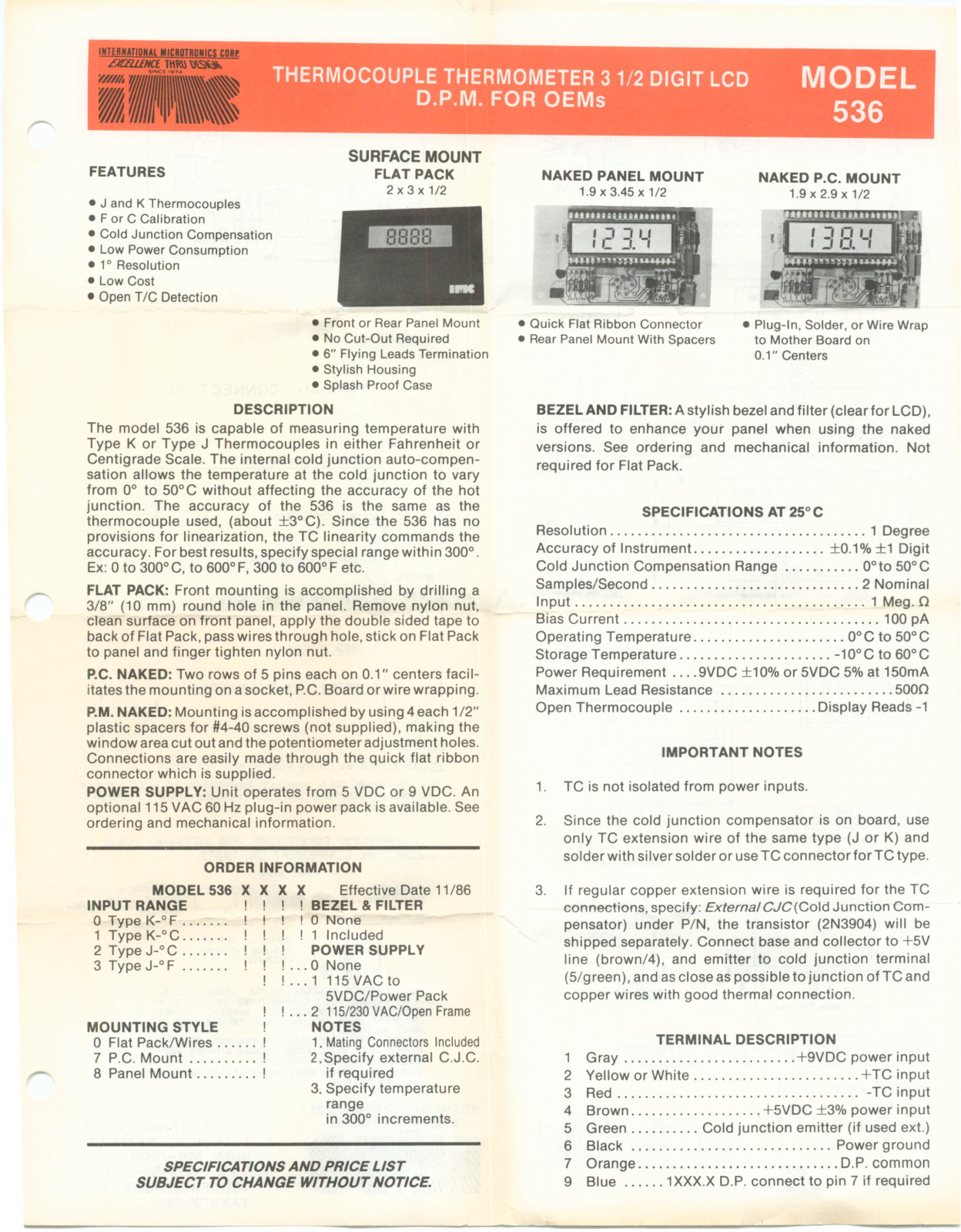 IMC 536 schematic