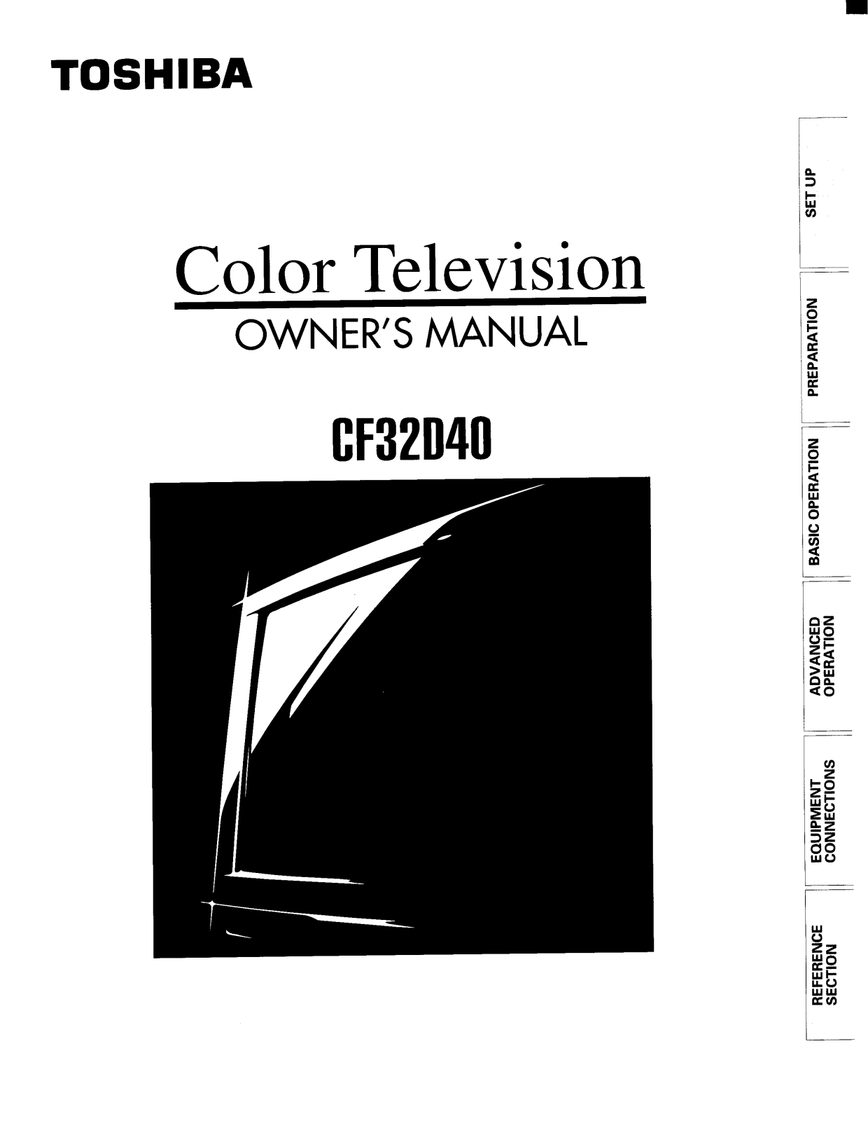 Toshiba CF32D40 User Manual