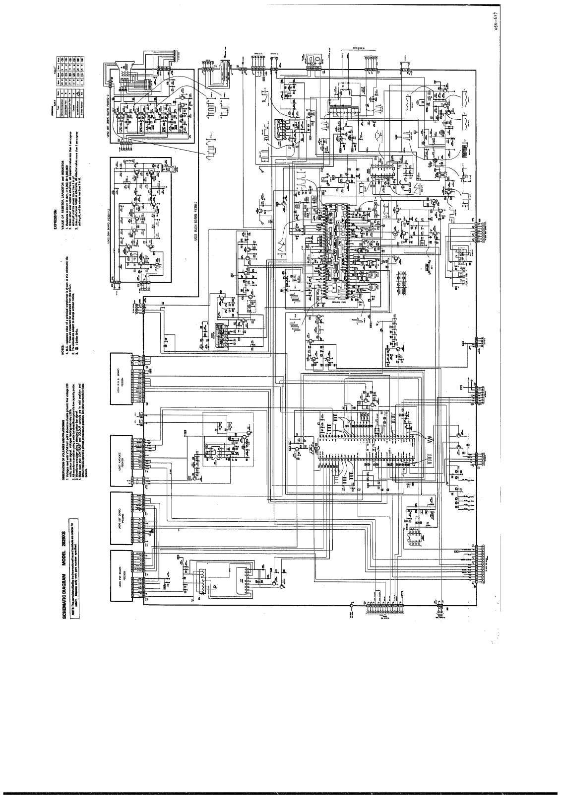 Toshiba 2829XS Schematic