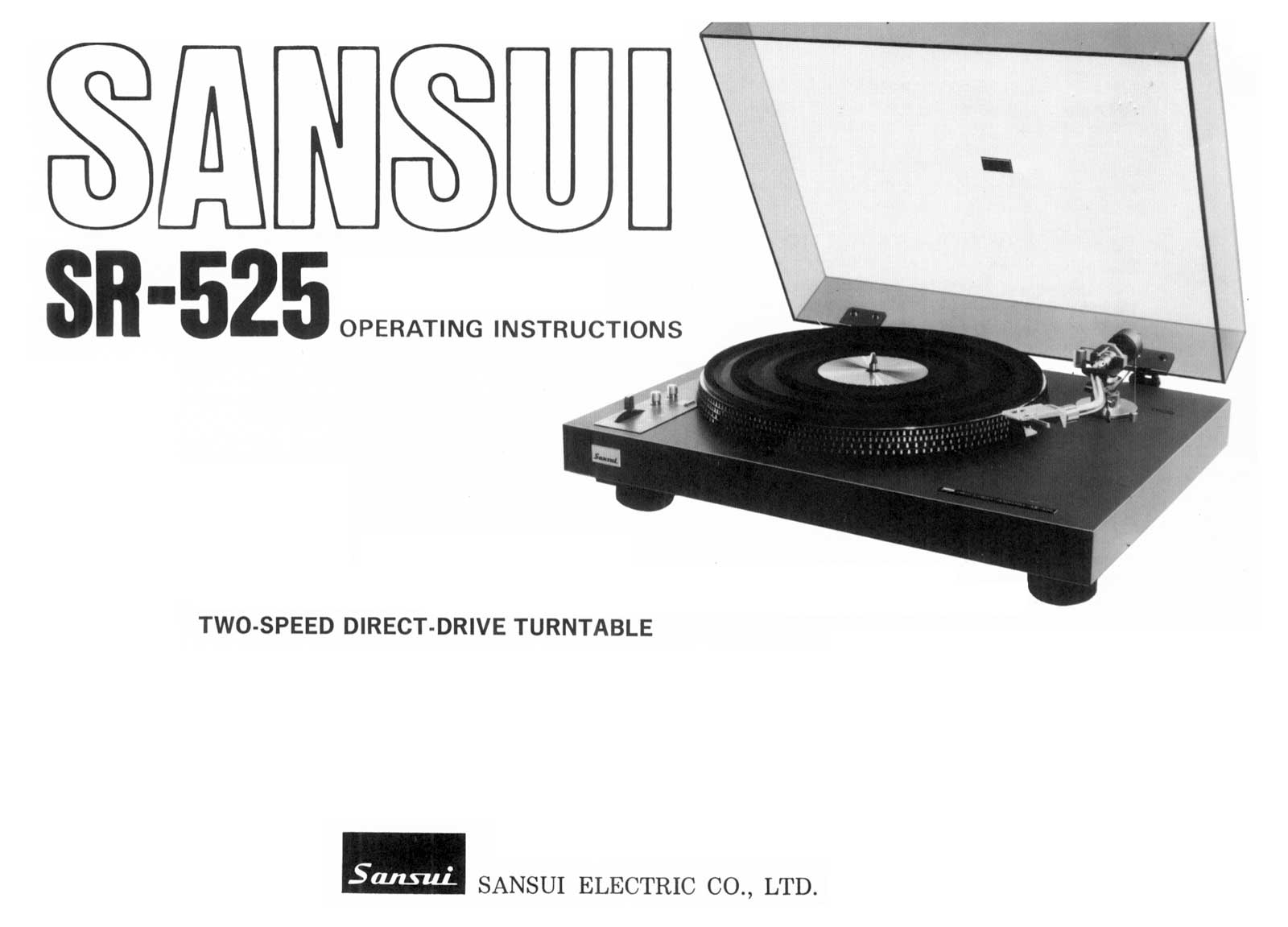 Sansui SR-525 Owners Manual