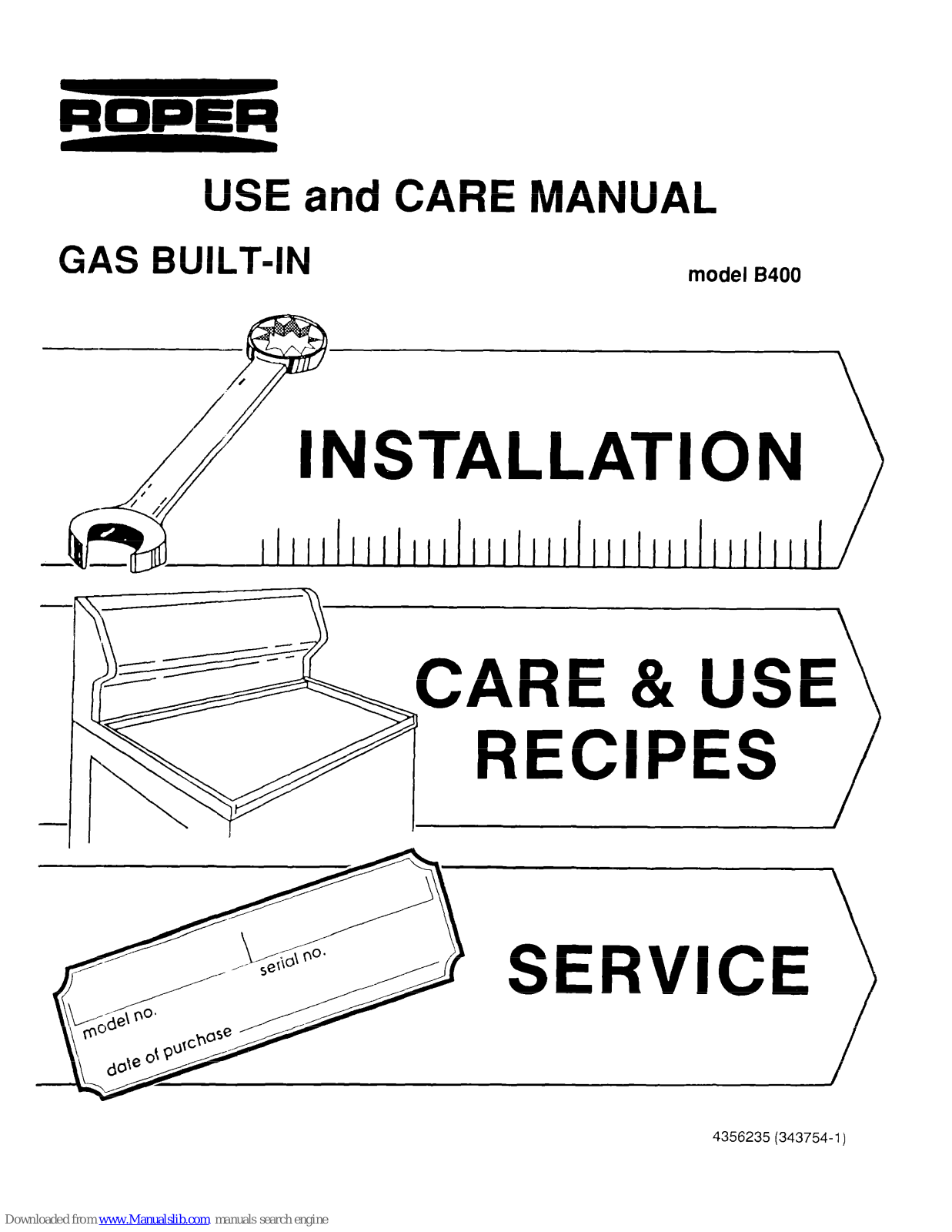Roper B400 Use And Care Manual - ManualMachine.com