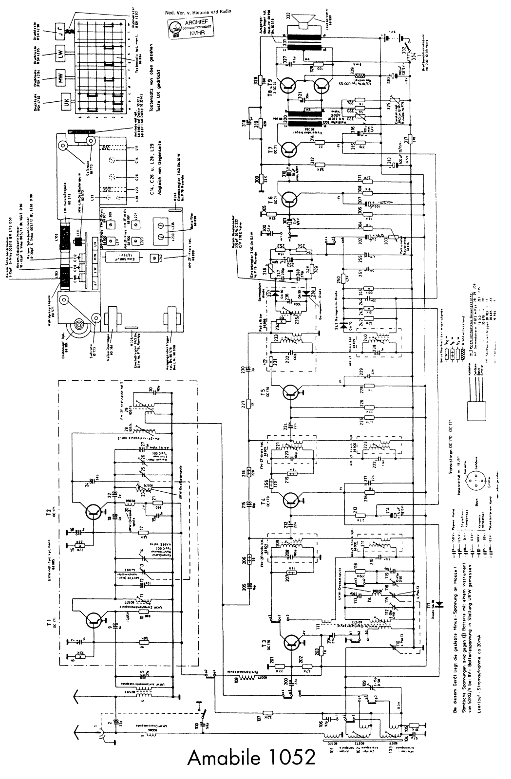 Graetz 1052 Schematic