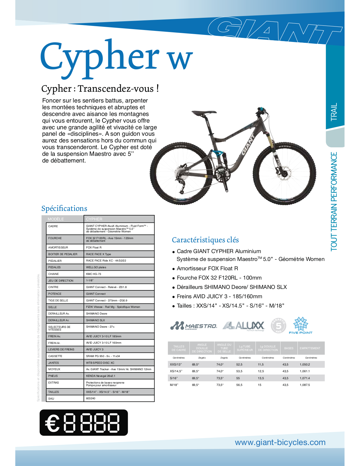 Giant CYPHER W User Manual