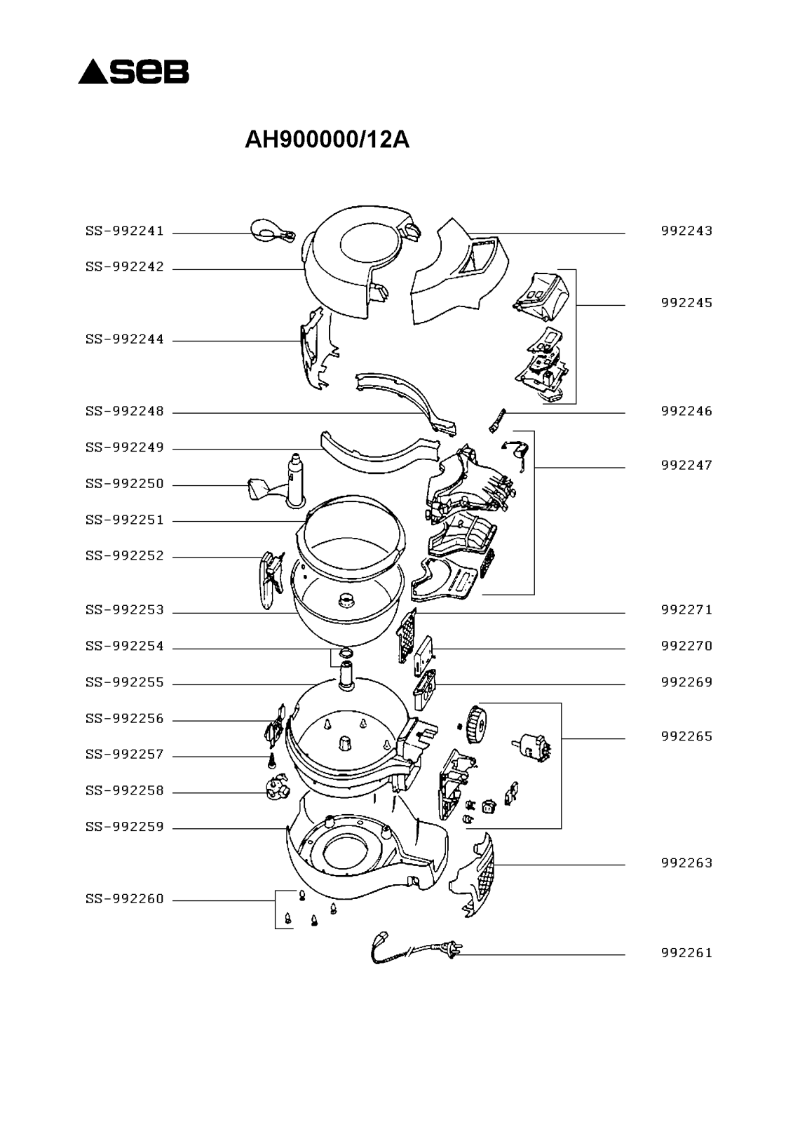 SEB Actifry ancienne génération User Manual