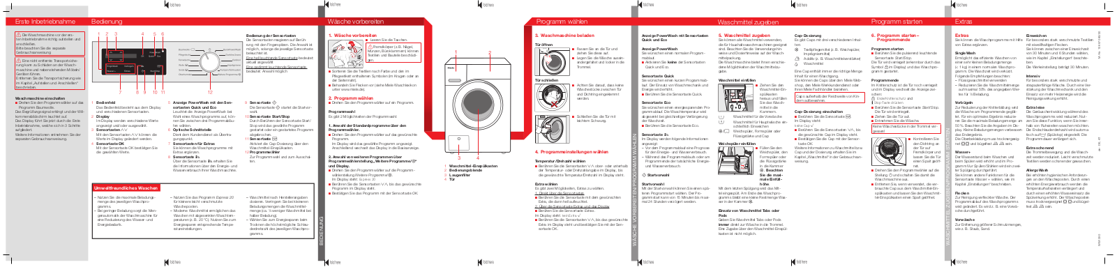 Miele WWI 320 WPS Quick user guide