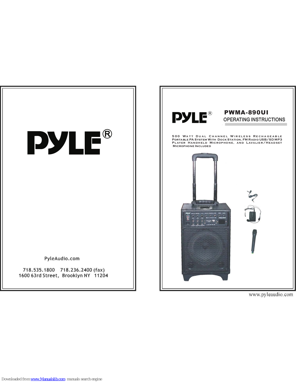 Pyle PWMA-890UI User Manual - ManualMachine.com