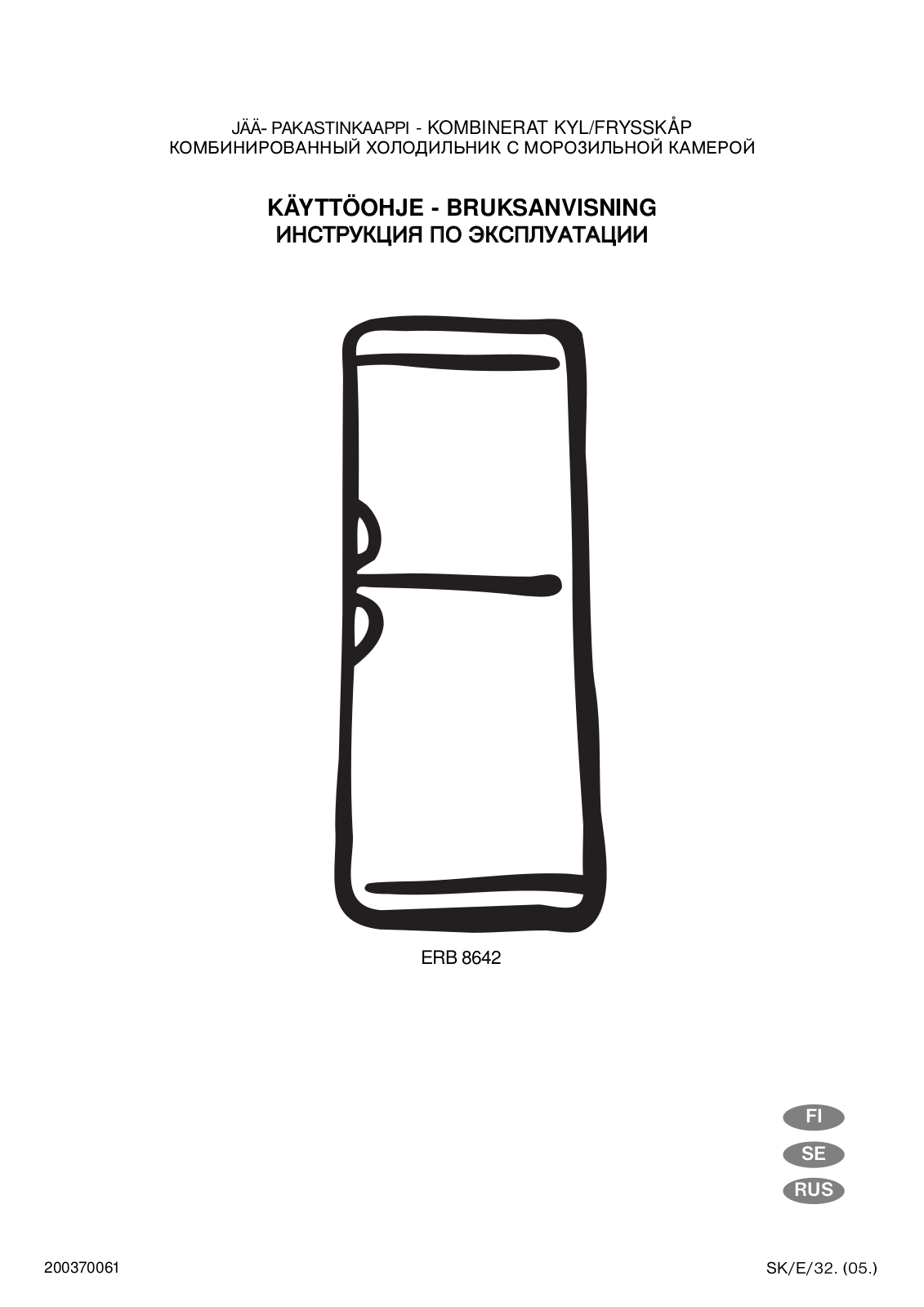 Electrolux ERB 8642 User manual