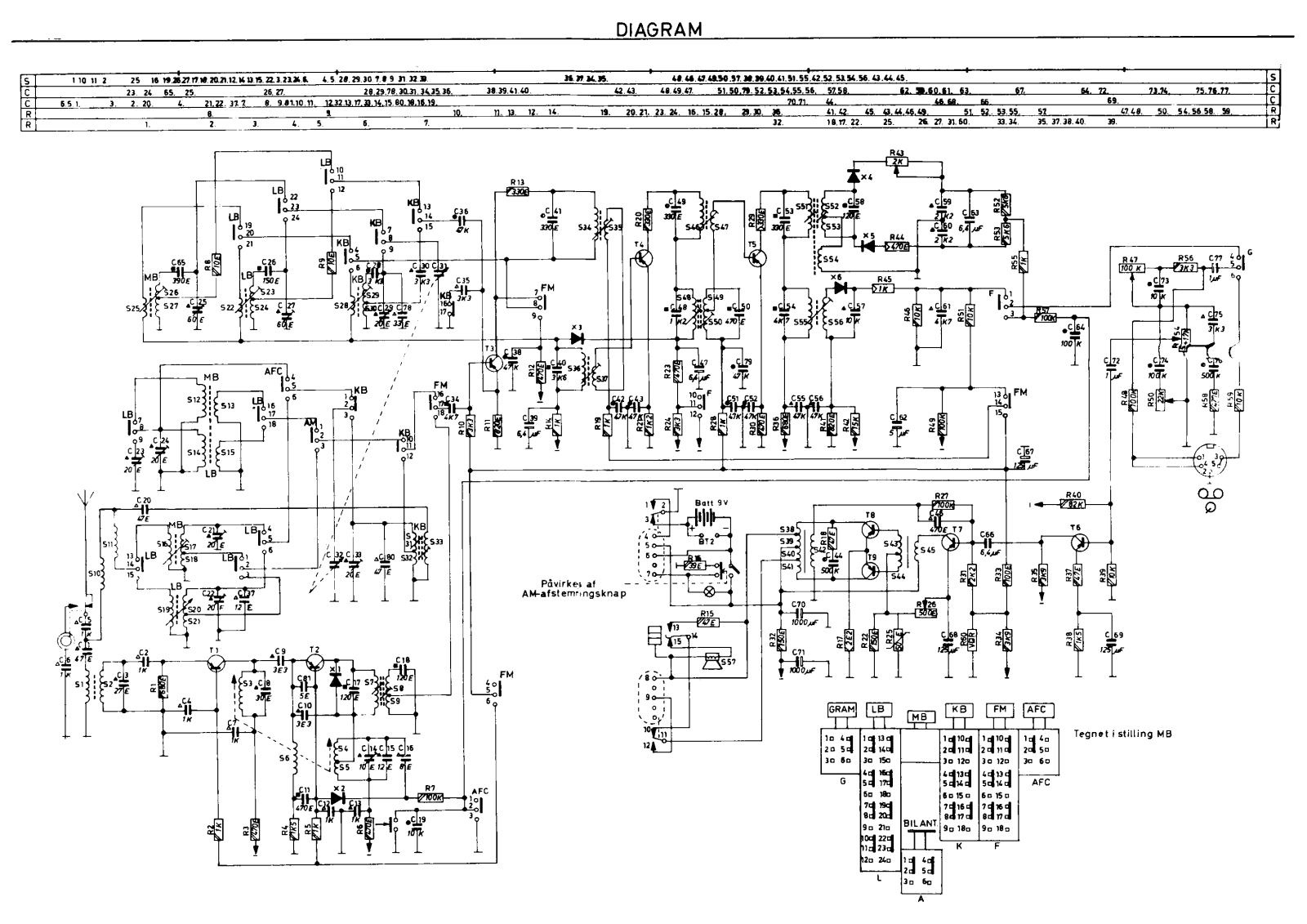 Aristona TR1661 Schematic