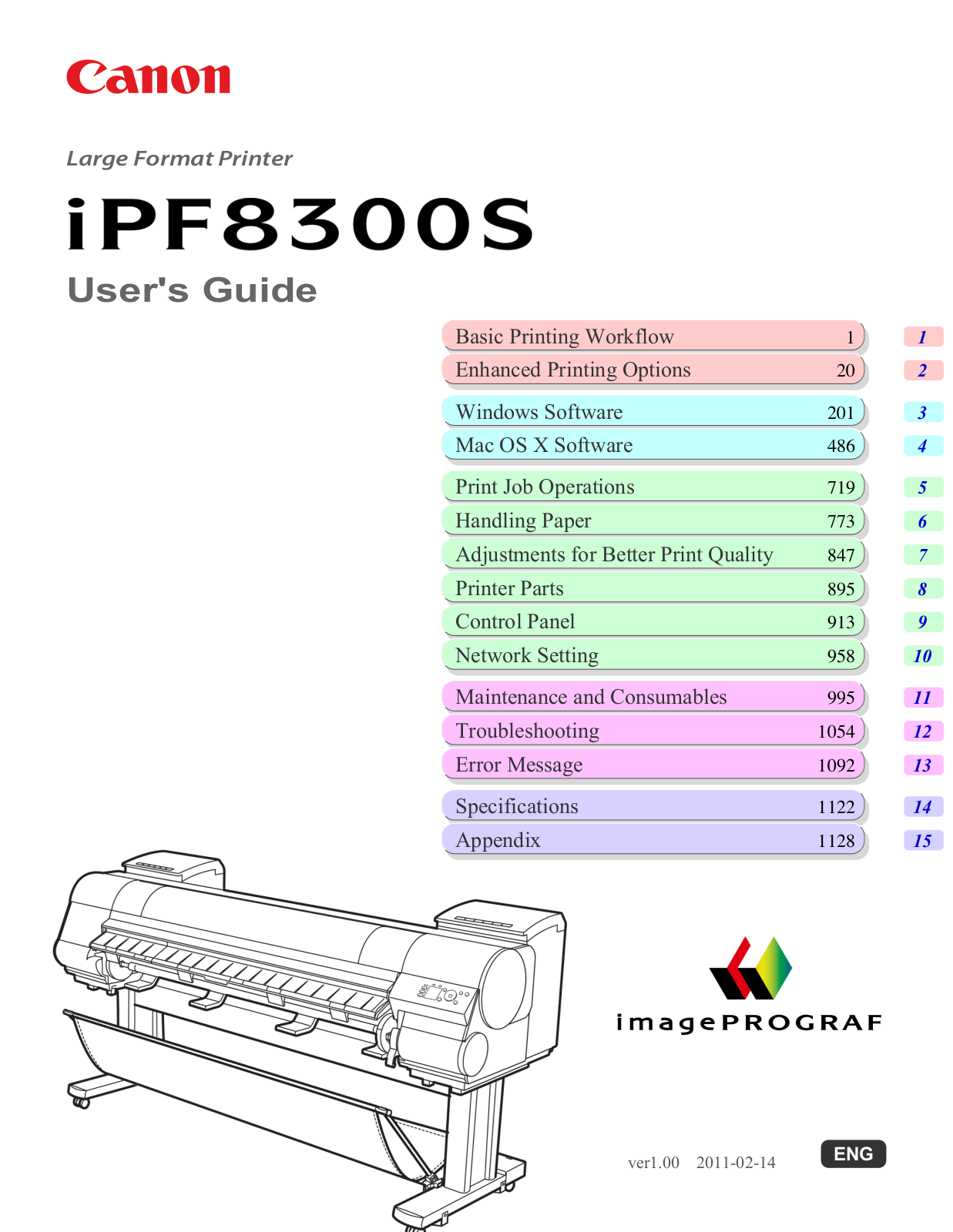 Canon iPF8300S Owner's Manual