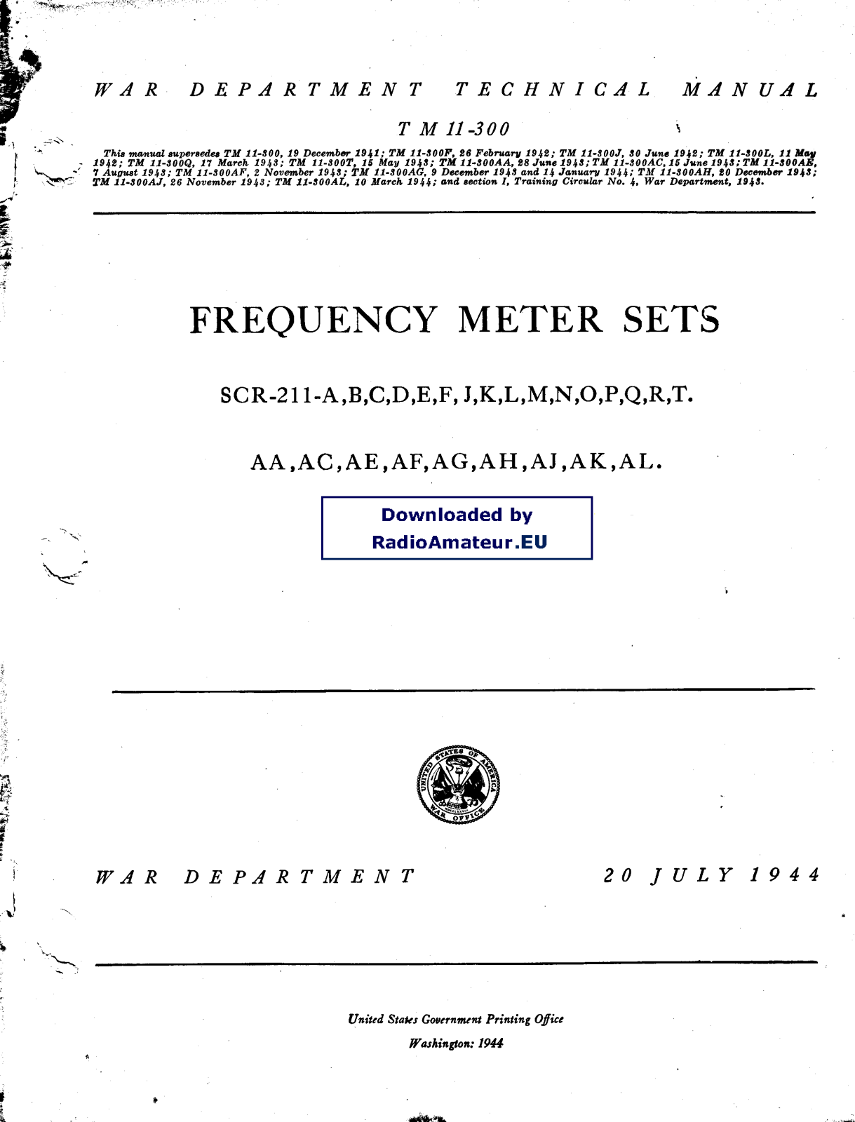 Pozosta BC-221, TM-11-300 User Manual