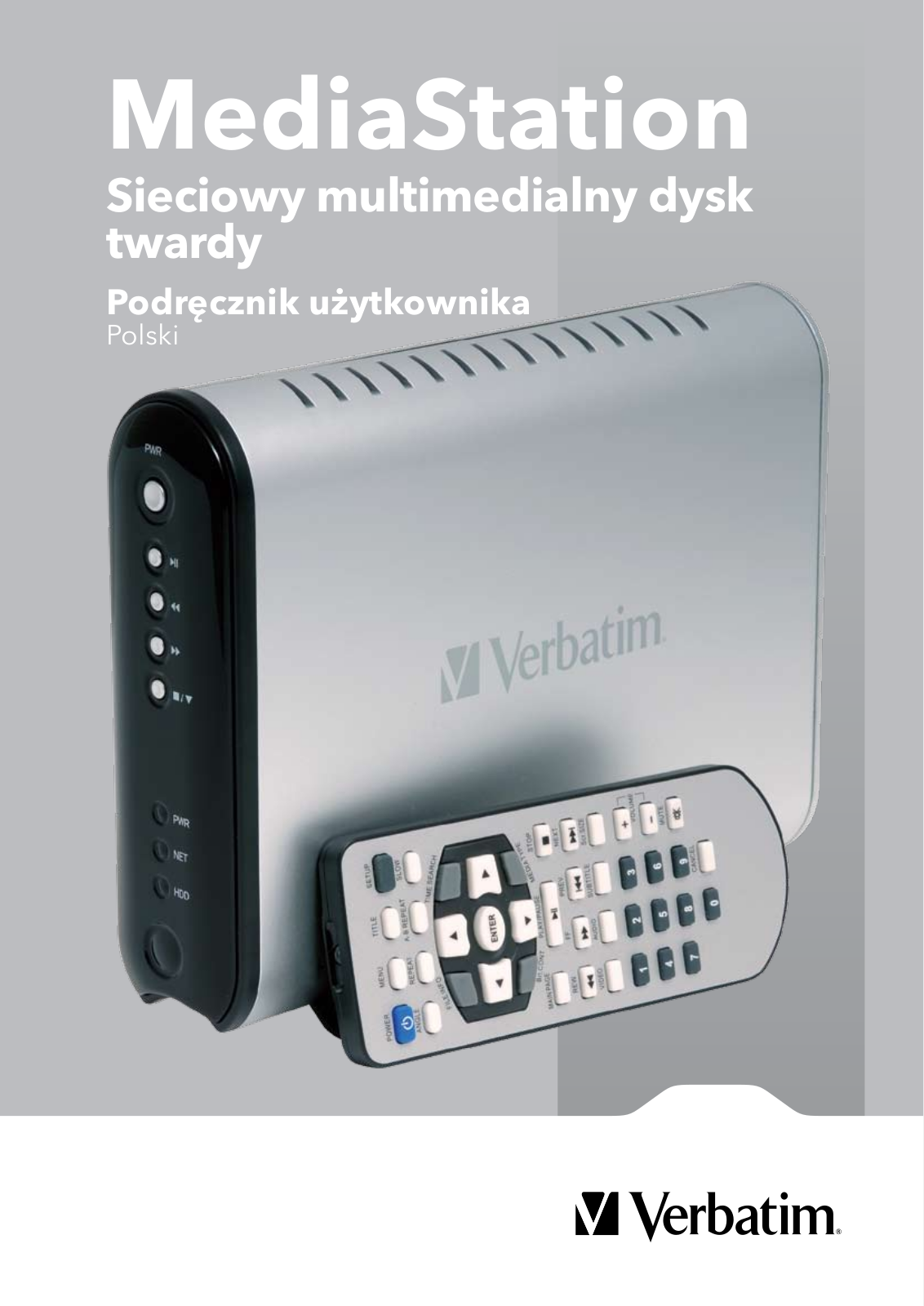 Verbatim MEDIASTATION NETWORK MULTIMEDIA HARD DRIVE User Manual