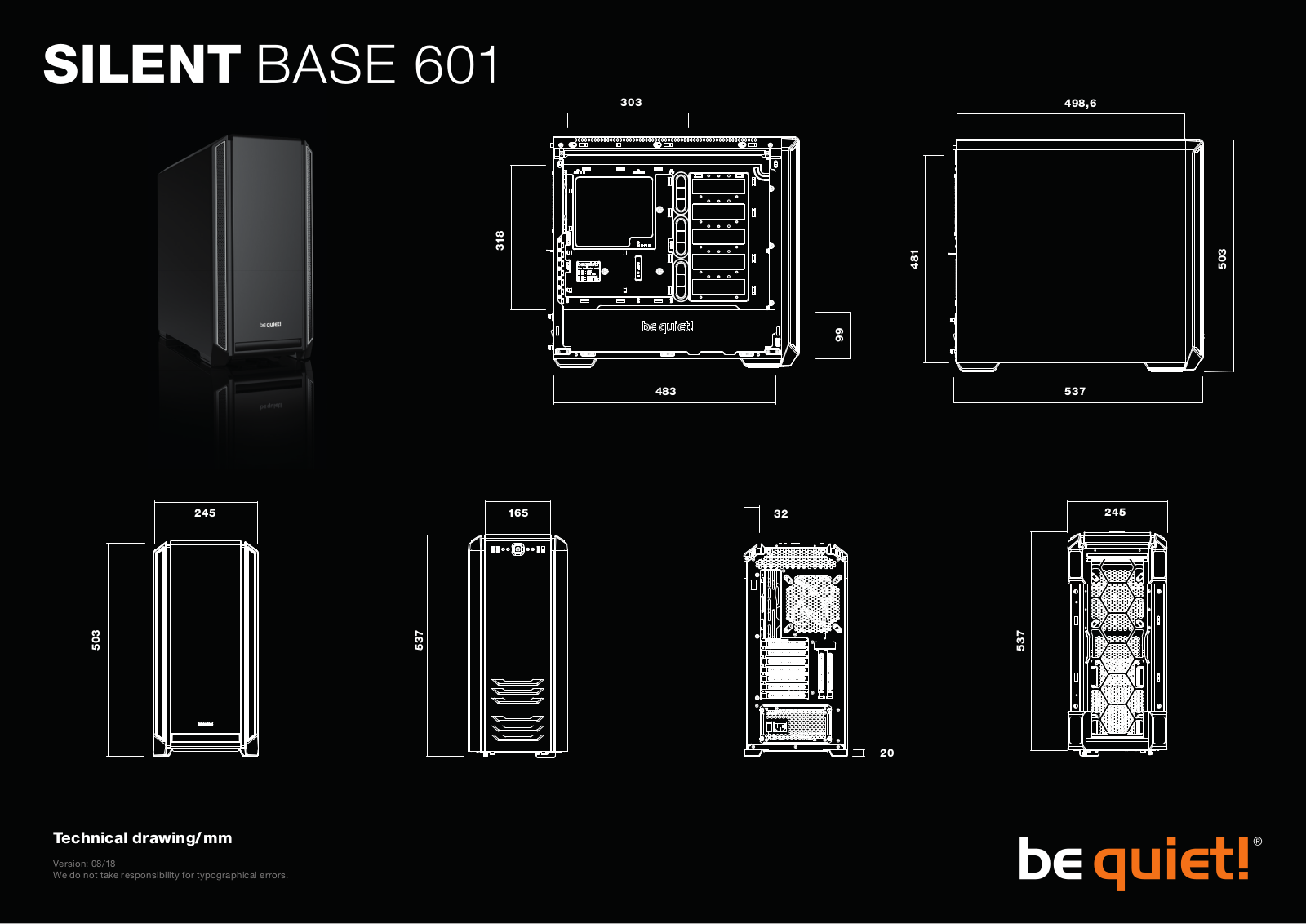 BEQUIET BG027 Dimensionen - ManualMachine.com