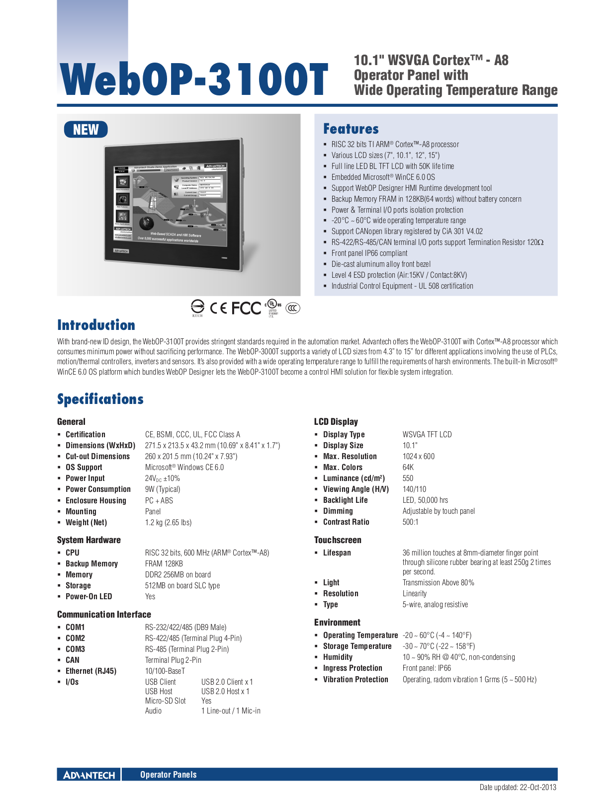 Impulse WebOP-3100T User Manual