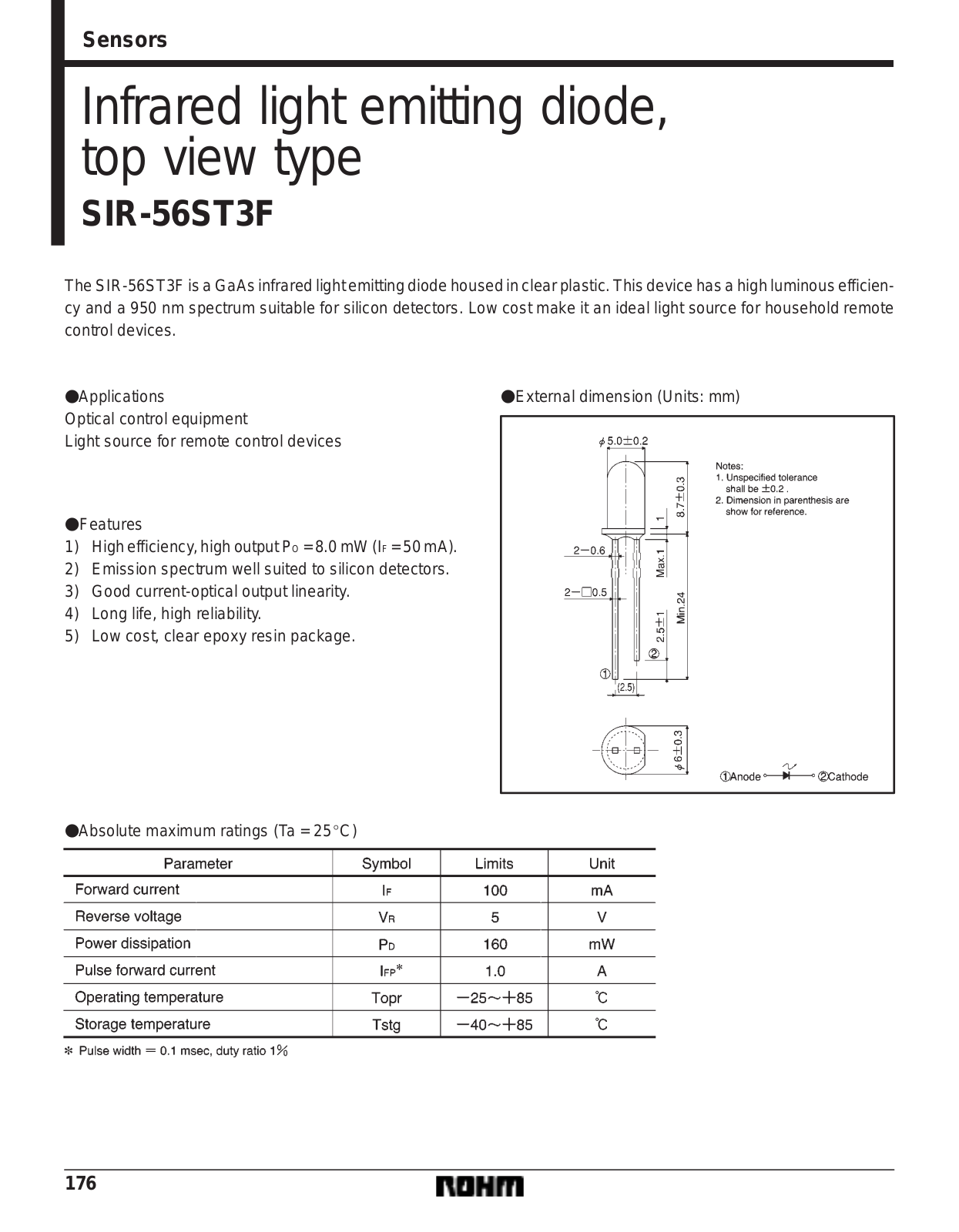 ROHM SIR-56ST3F Datasheet