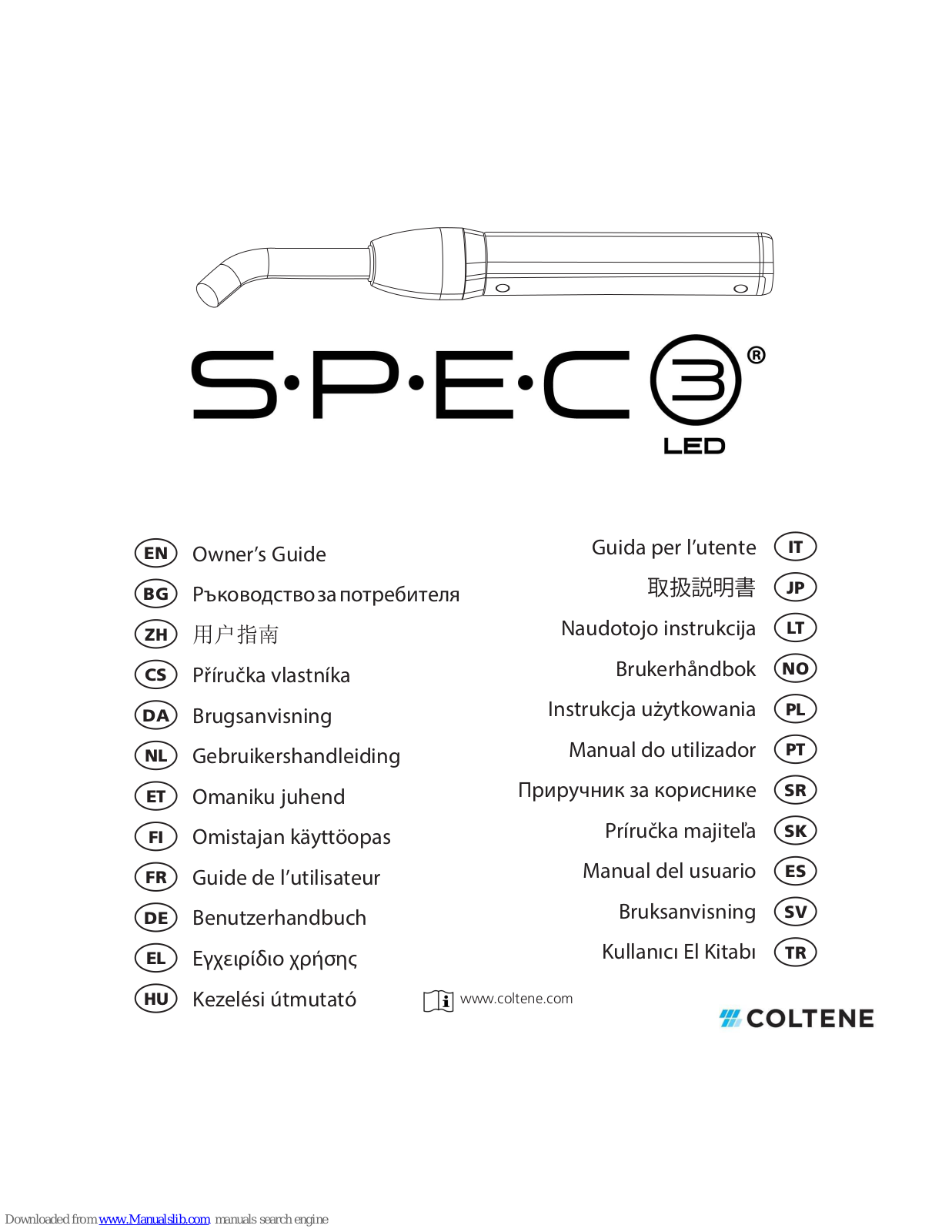 Coltene SPEC 3 Owner's Manual - ManualMachine.com