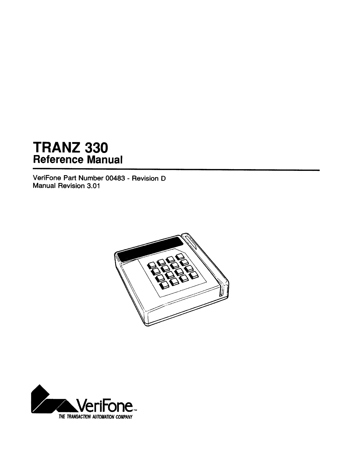 VeriFone 00483 User Manual