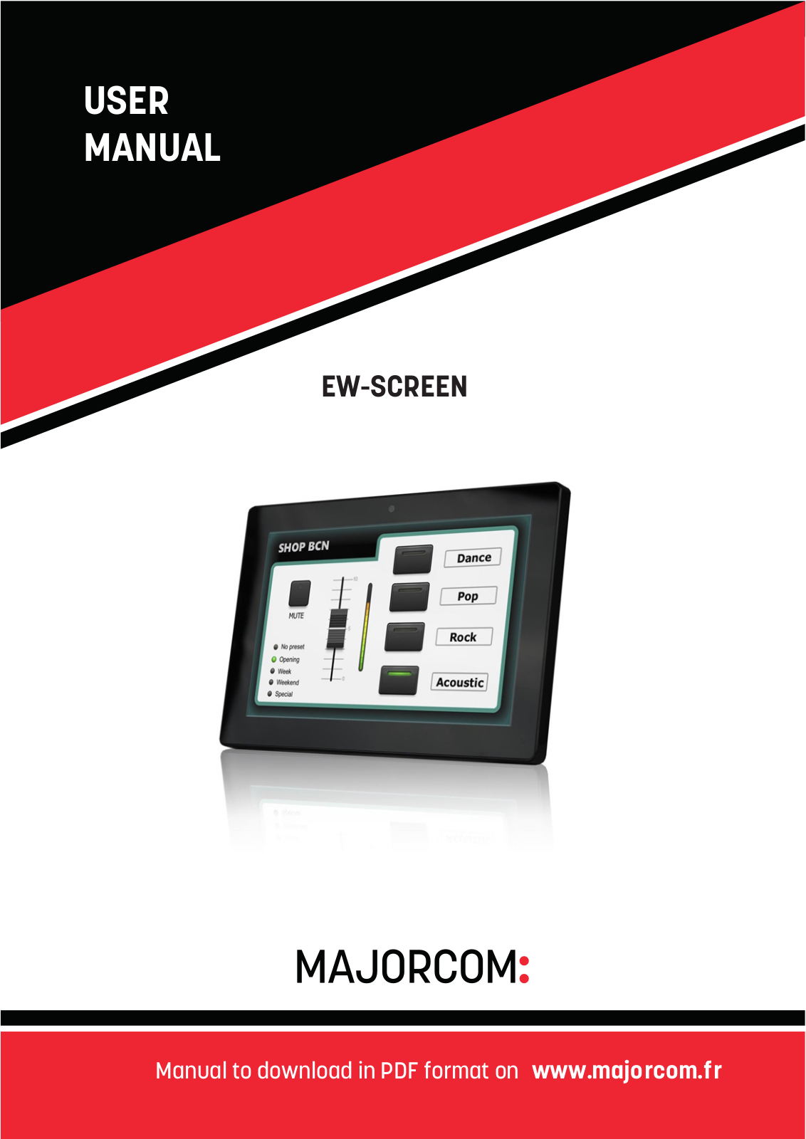 Majorcom EW-SCREEN User Manual