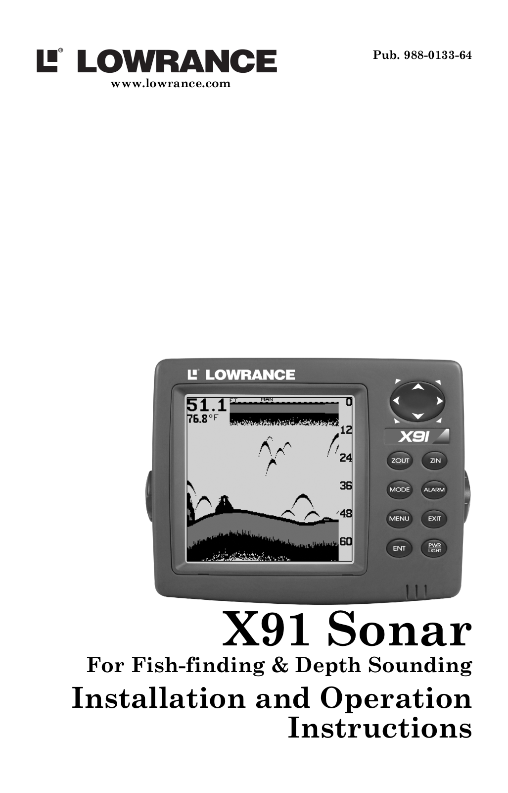 Lowrance X91 User Manual